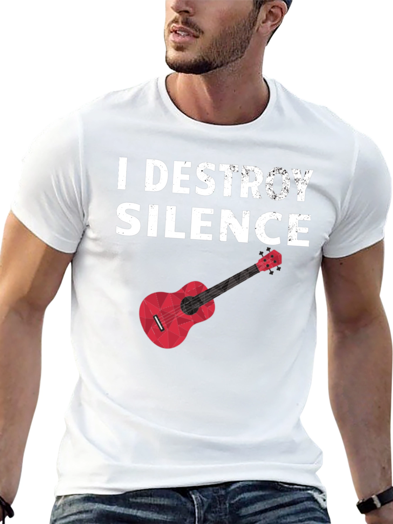 I Destroy Silence Graphic Tee - Musician T-Shirt