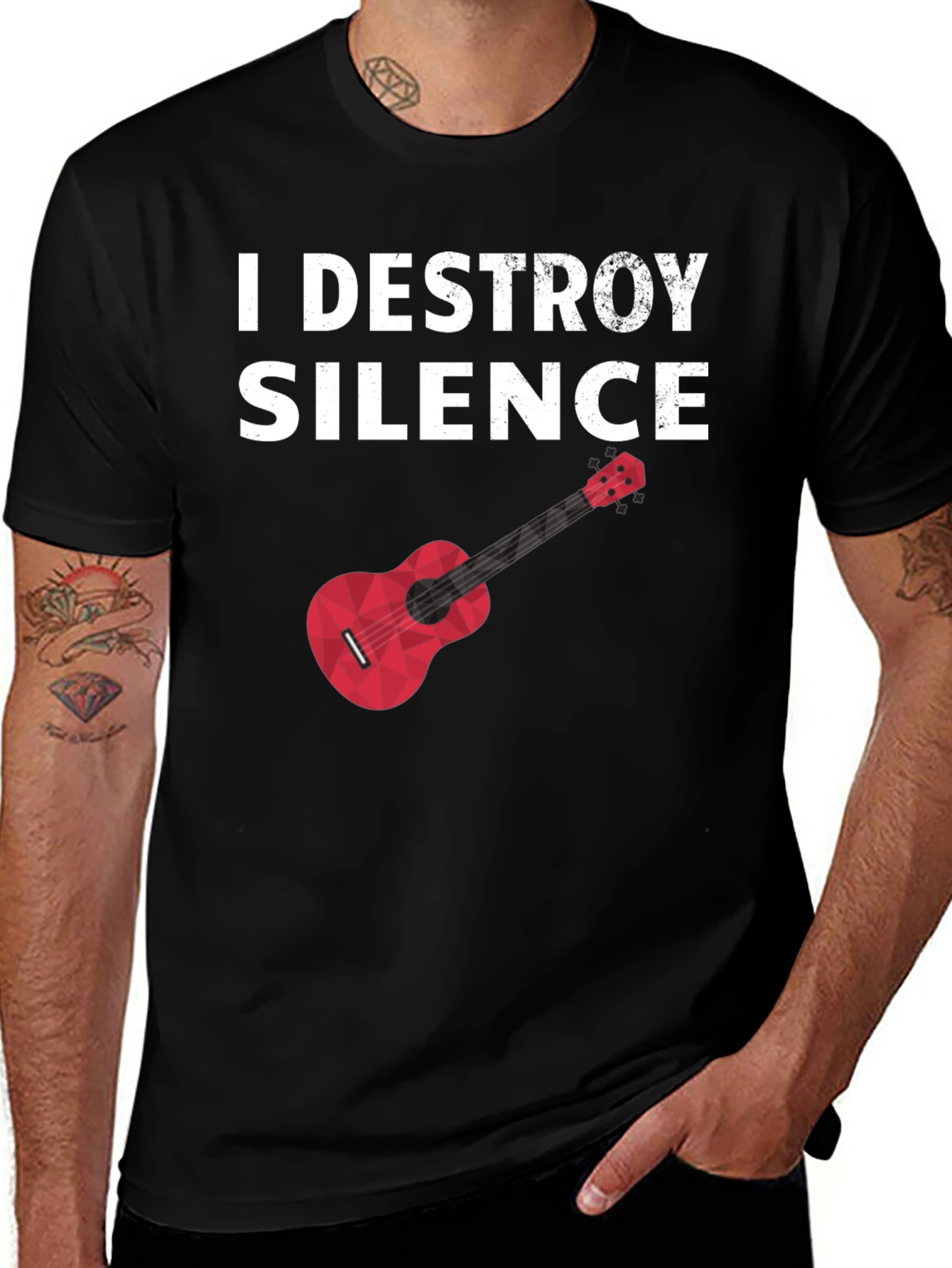 I Destroy Silence Graphic Tee - Musician T-Shirt