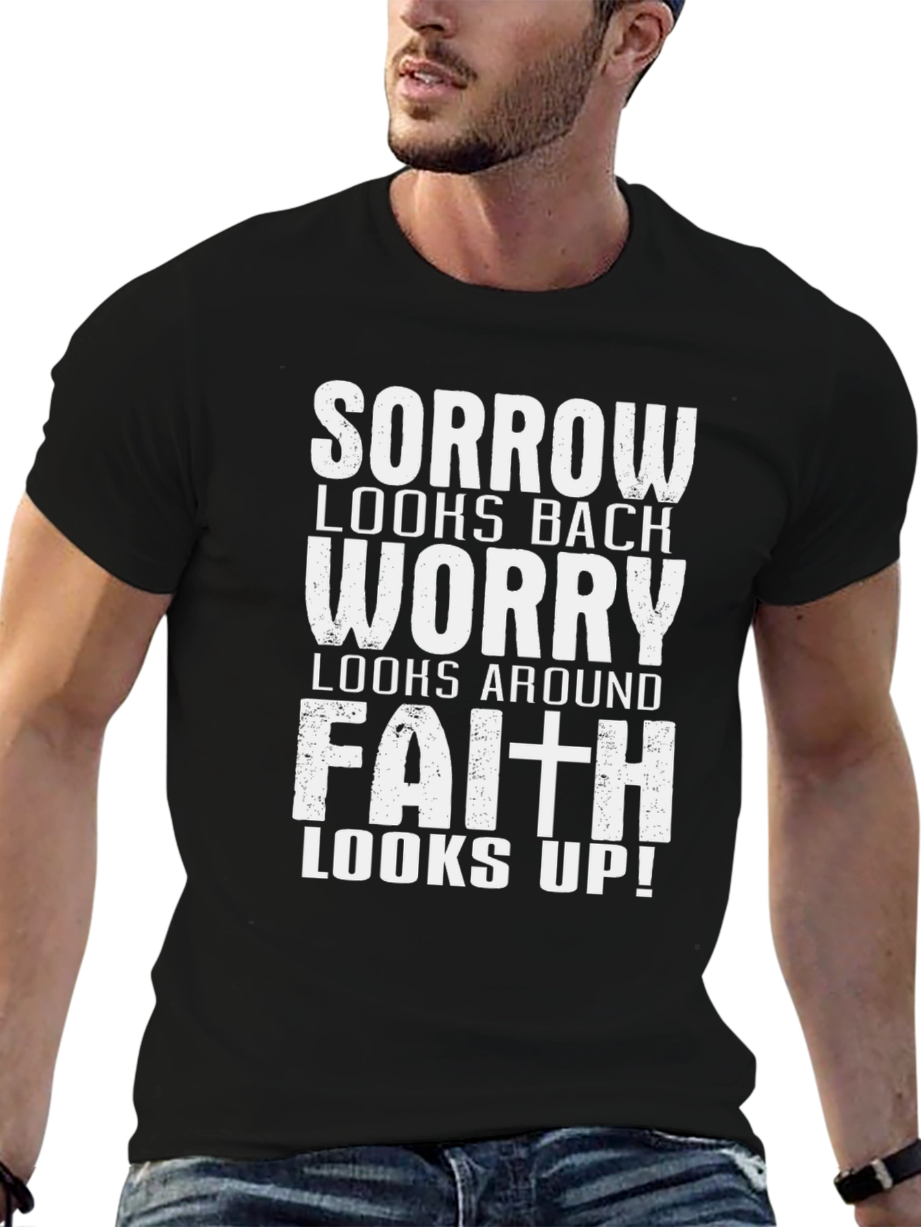 Faith Looks Up Graphic T-Shirt