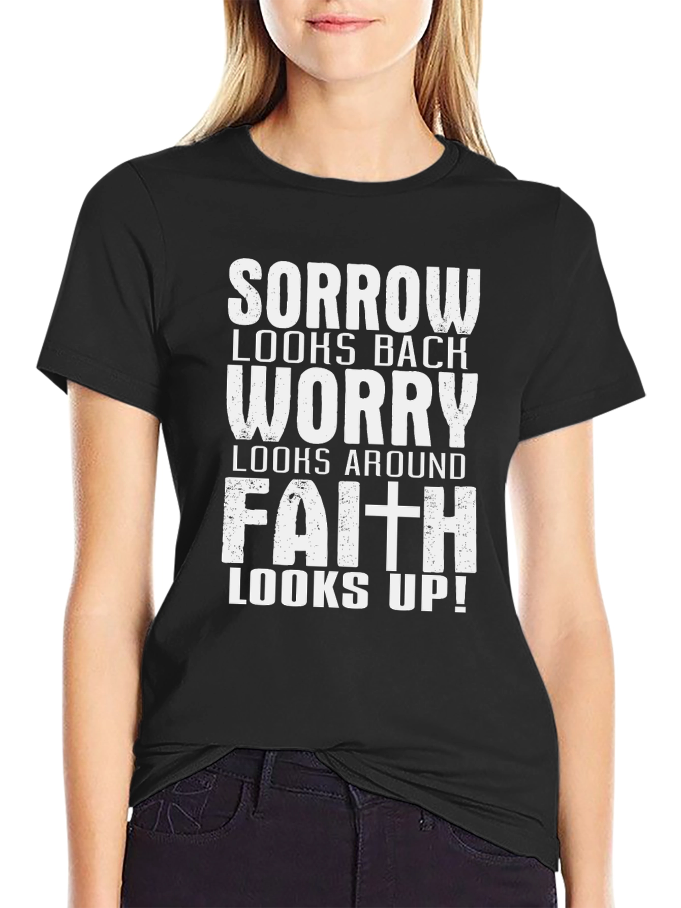 Faith Looks Up Graphic T-Shirt