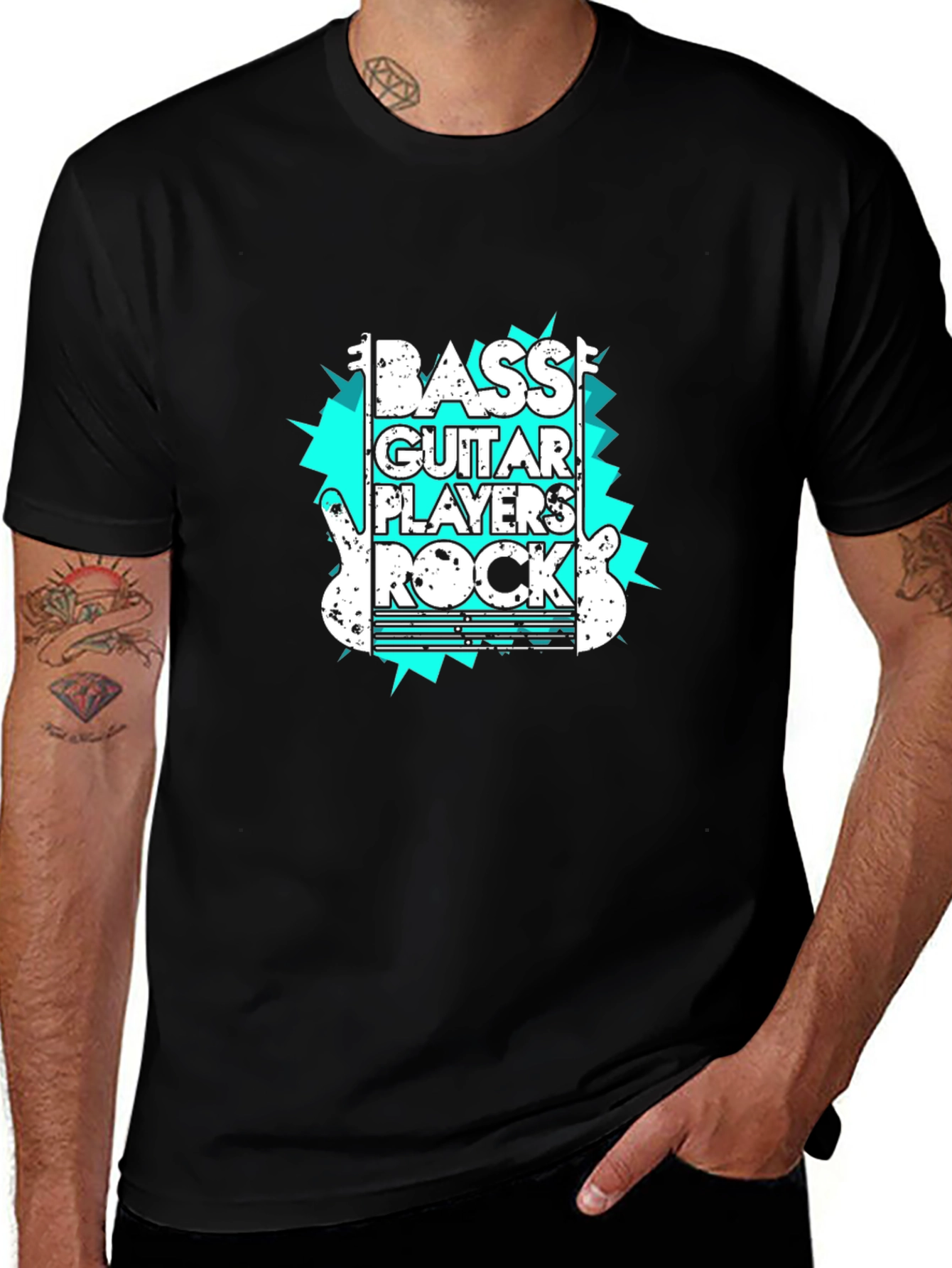 Bass Guitar Players Rock Graphic Tee