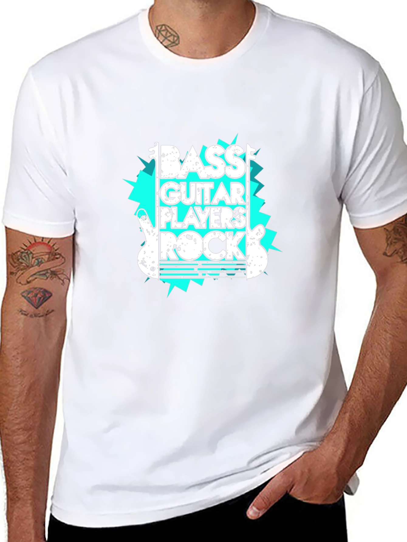 Bass Guitar Players Rock Graphic Tee