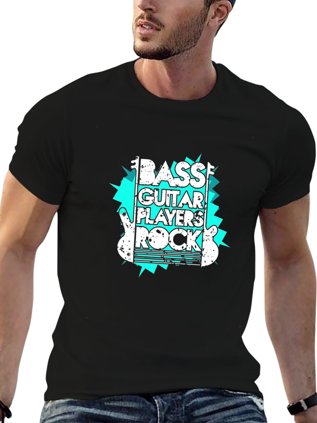 Bass Guitar Players Rock Graphic Tee