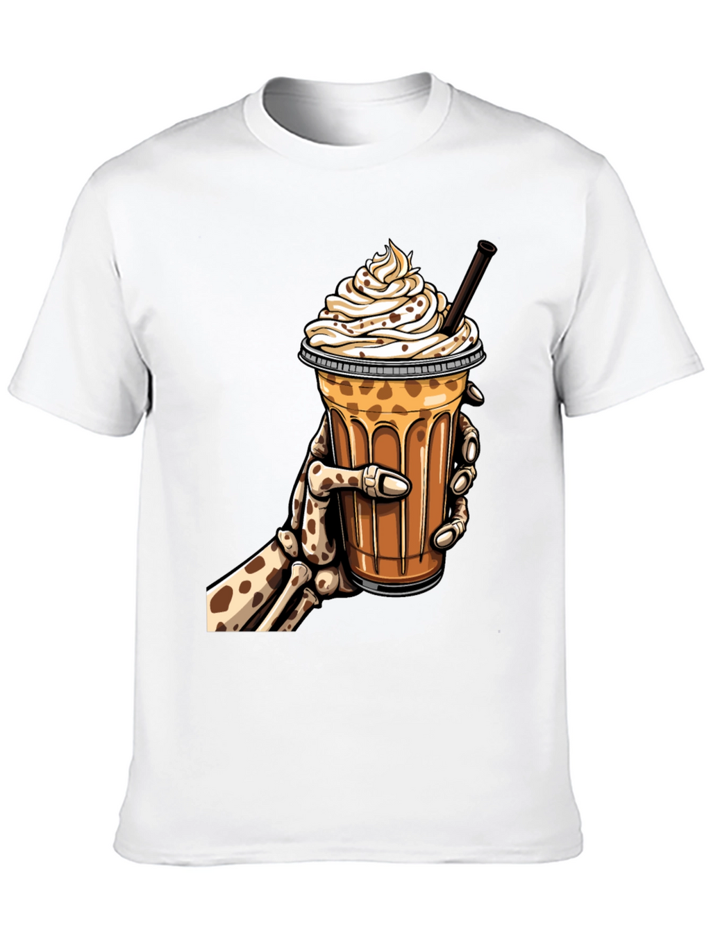 Skeleton Hand Iced Coffee Graphic Tee
