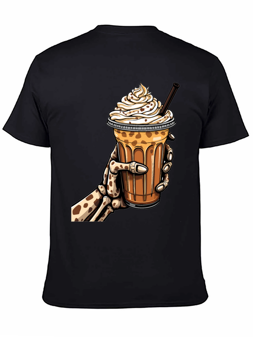 Skeleton Hand Iced Coffee Graphic Tee