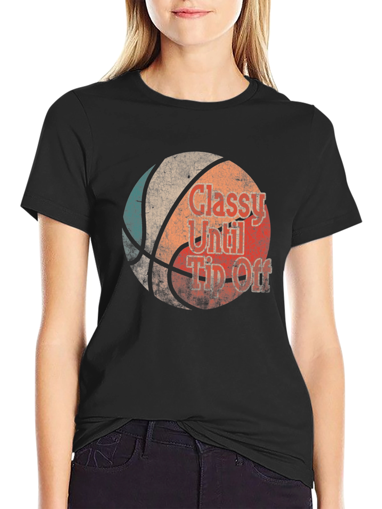 Classy Until Tip Off Basketball Graphic Tee