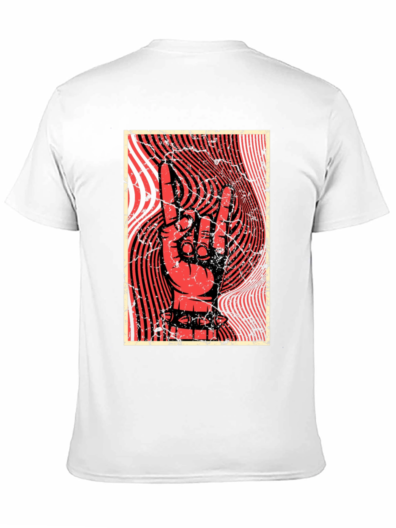 Rock On Hand Graphic Tee - Black