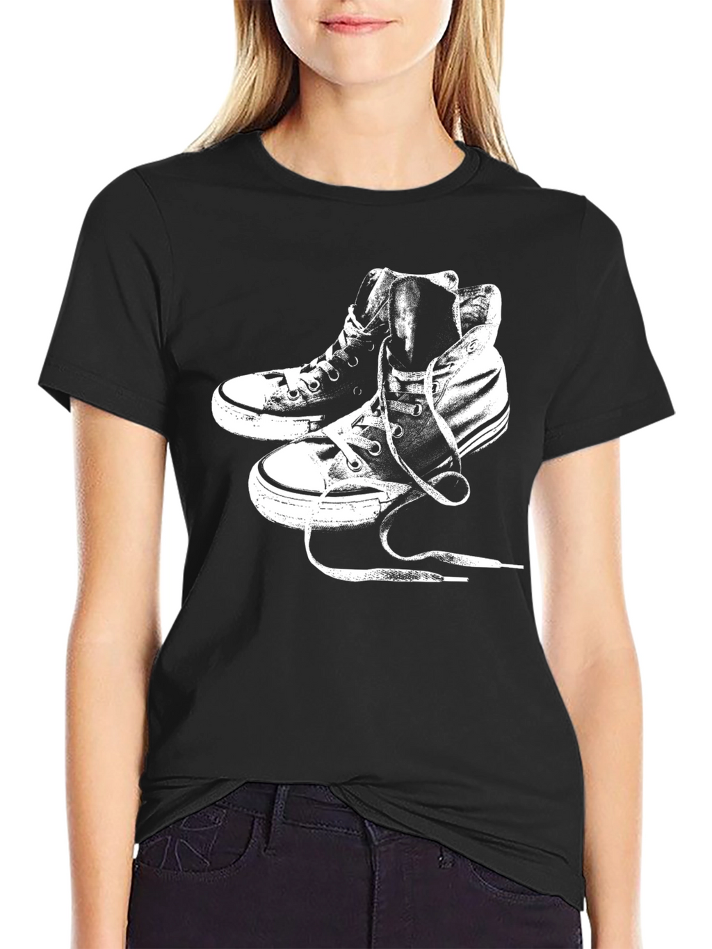 Classic High Top Sneaker Graphic T-Shirt