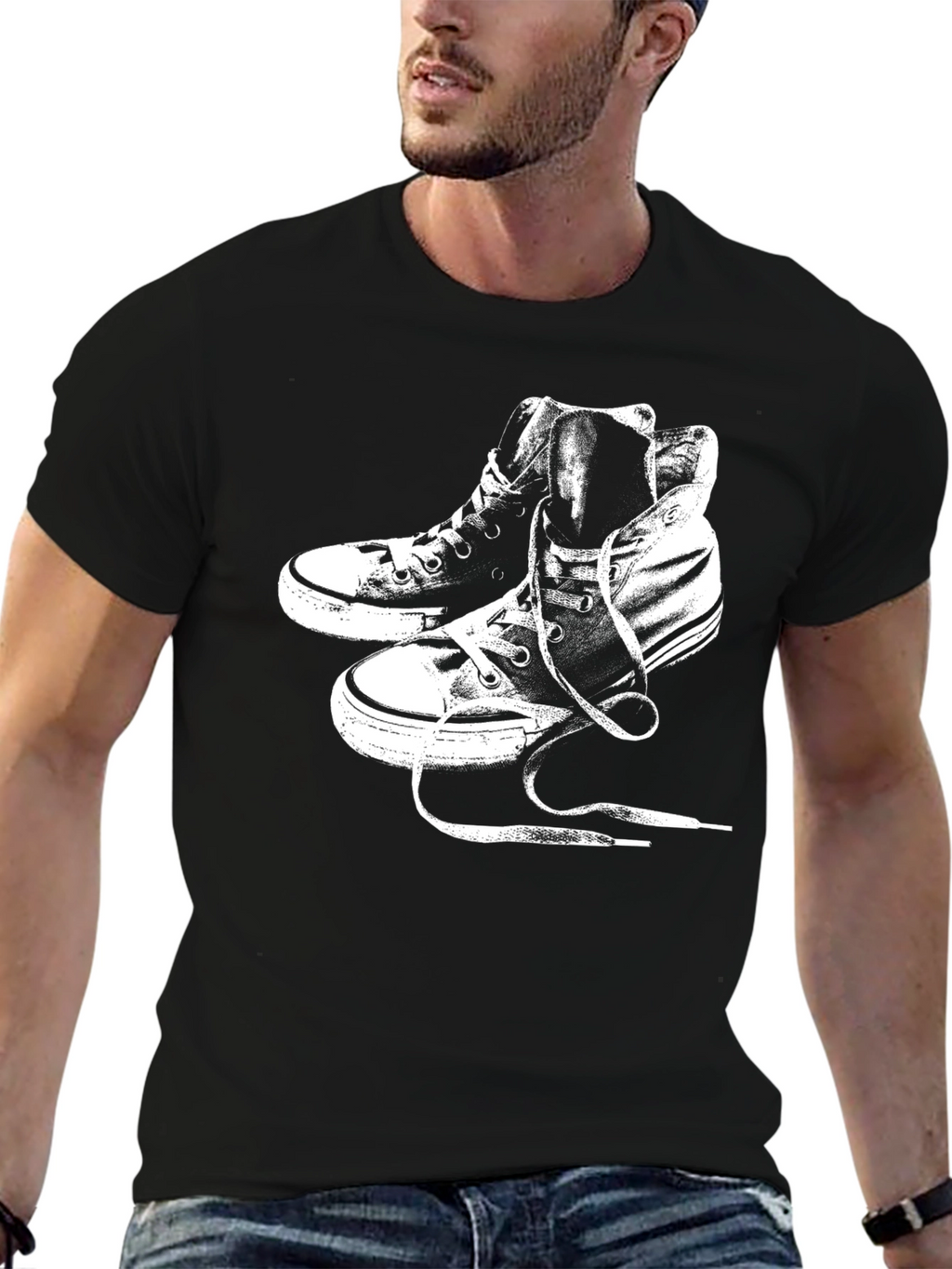 Classic High Top Sneaker Graphic T-Shirt