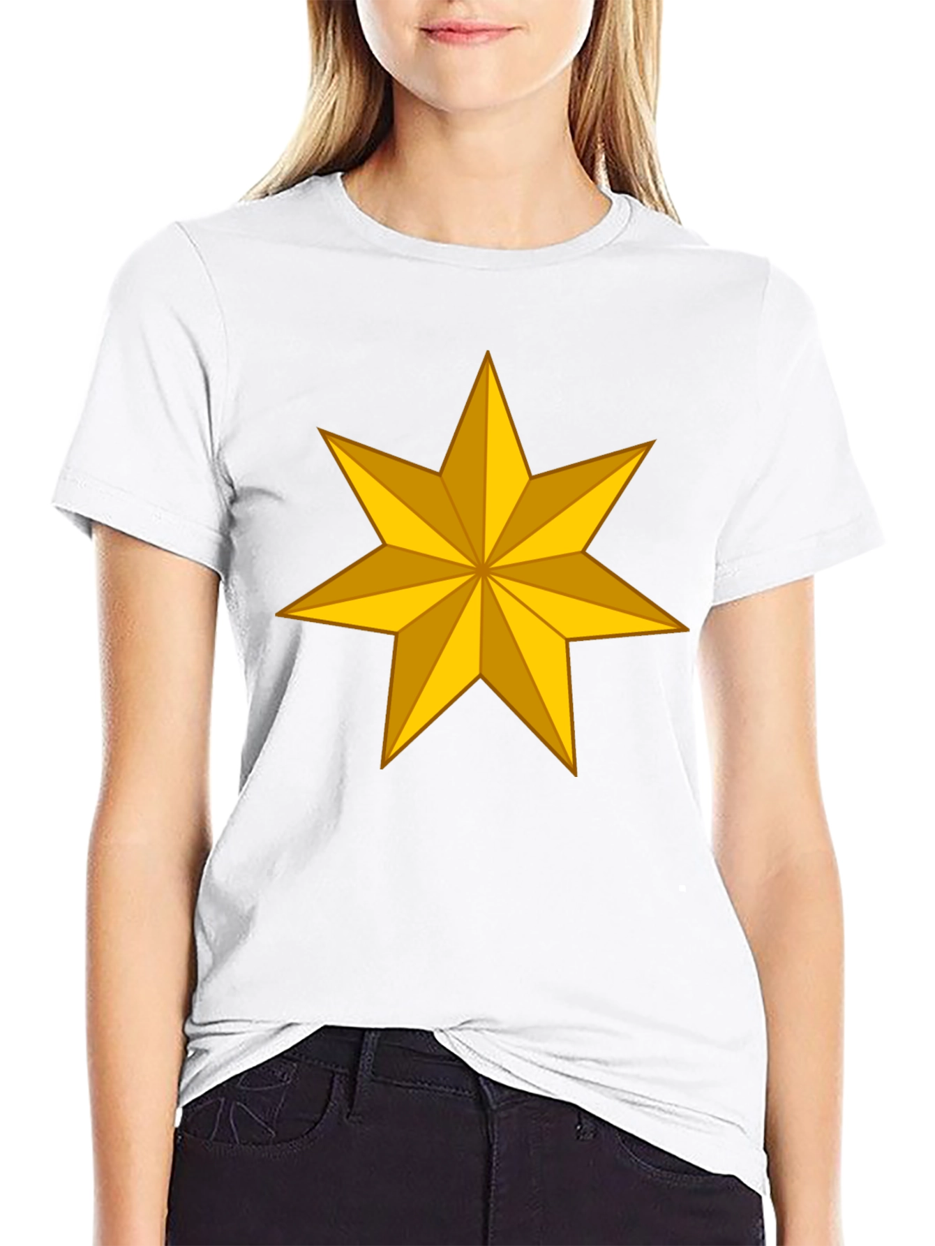 Golden Star Graphic Tee - Stylish Casual Wear