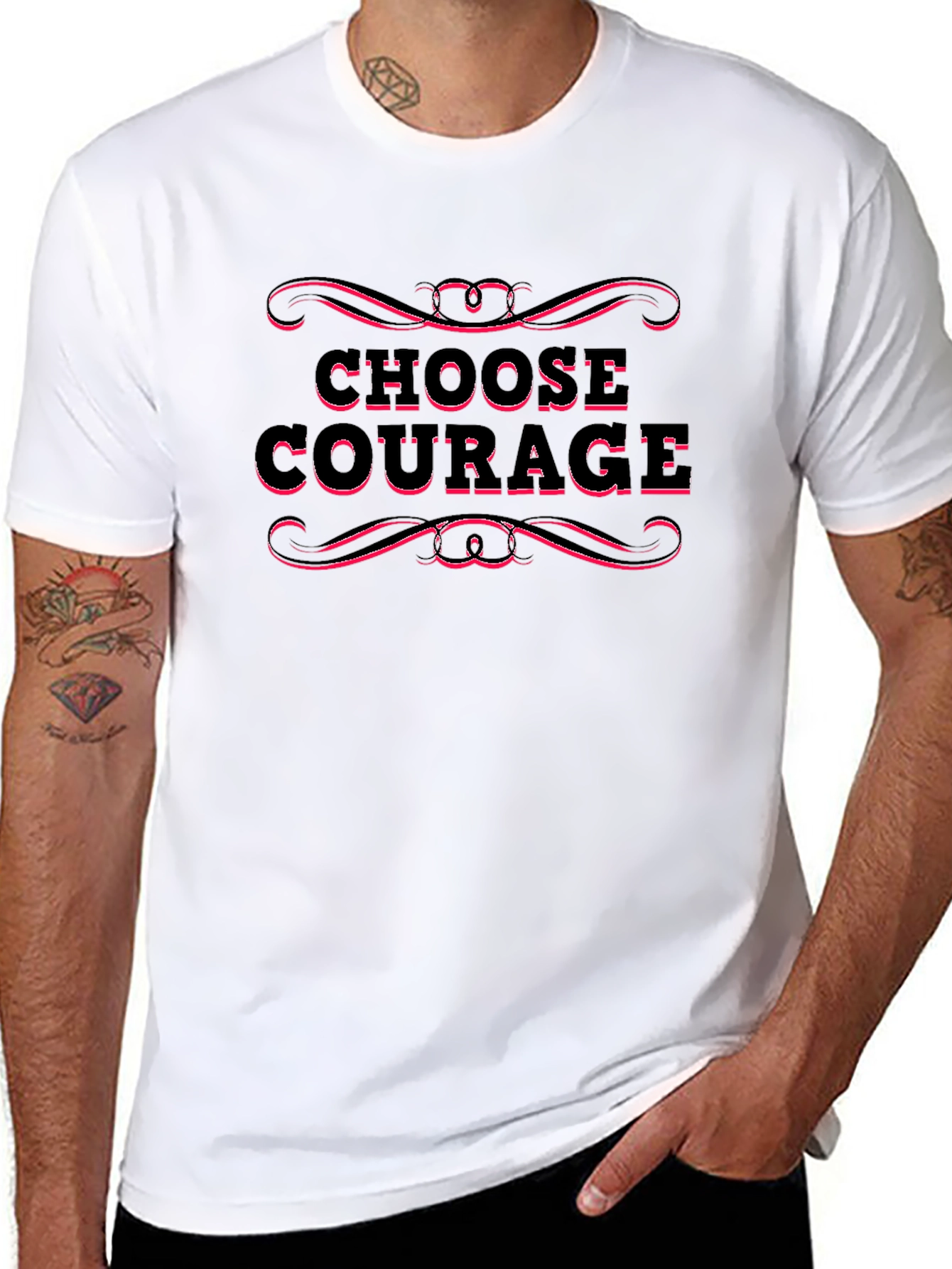 Choose Courage T-Shirt - Motivational Graphic Tee
