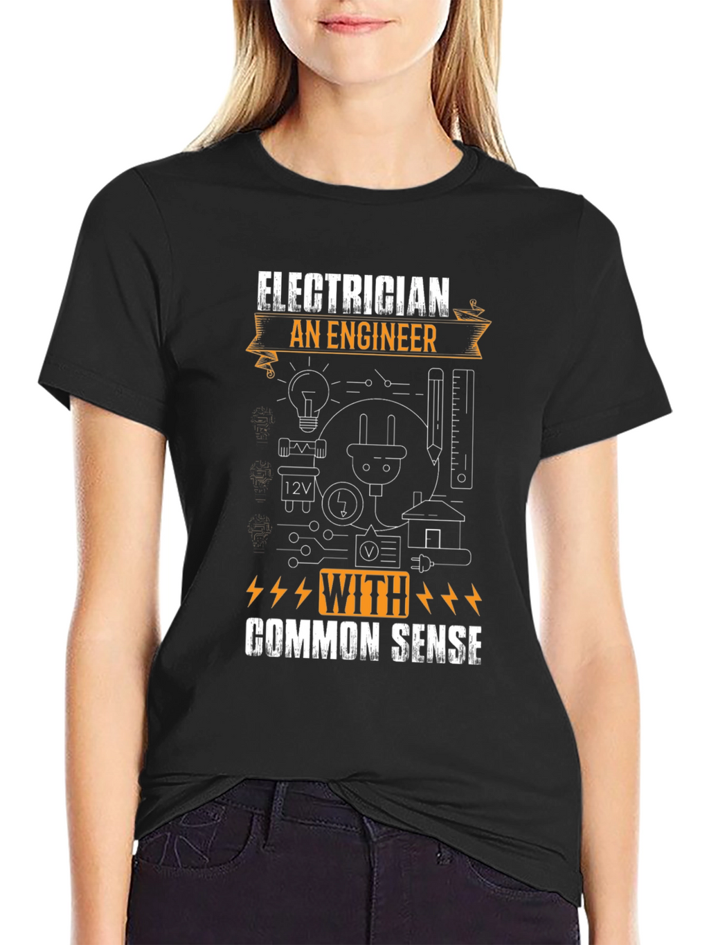 Electrician Common Sense Graphic T-Shirt