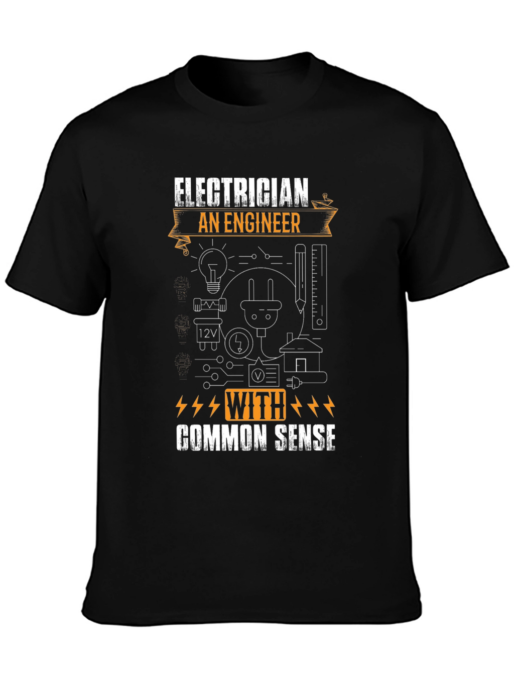Electrician Common Sense Graphic T-Shirt