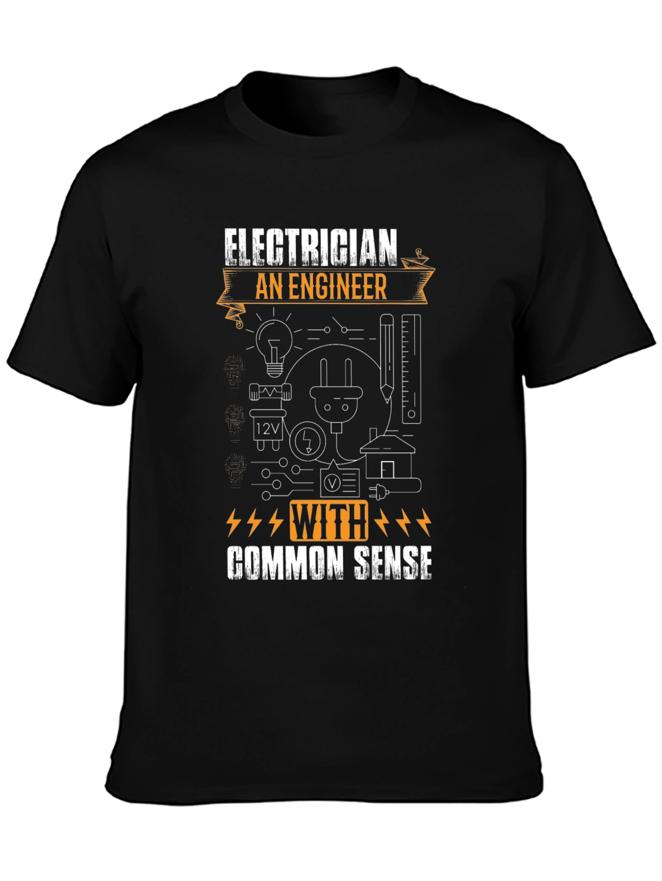Electrician Common Sense Graphic T-Shirt