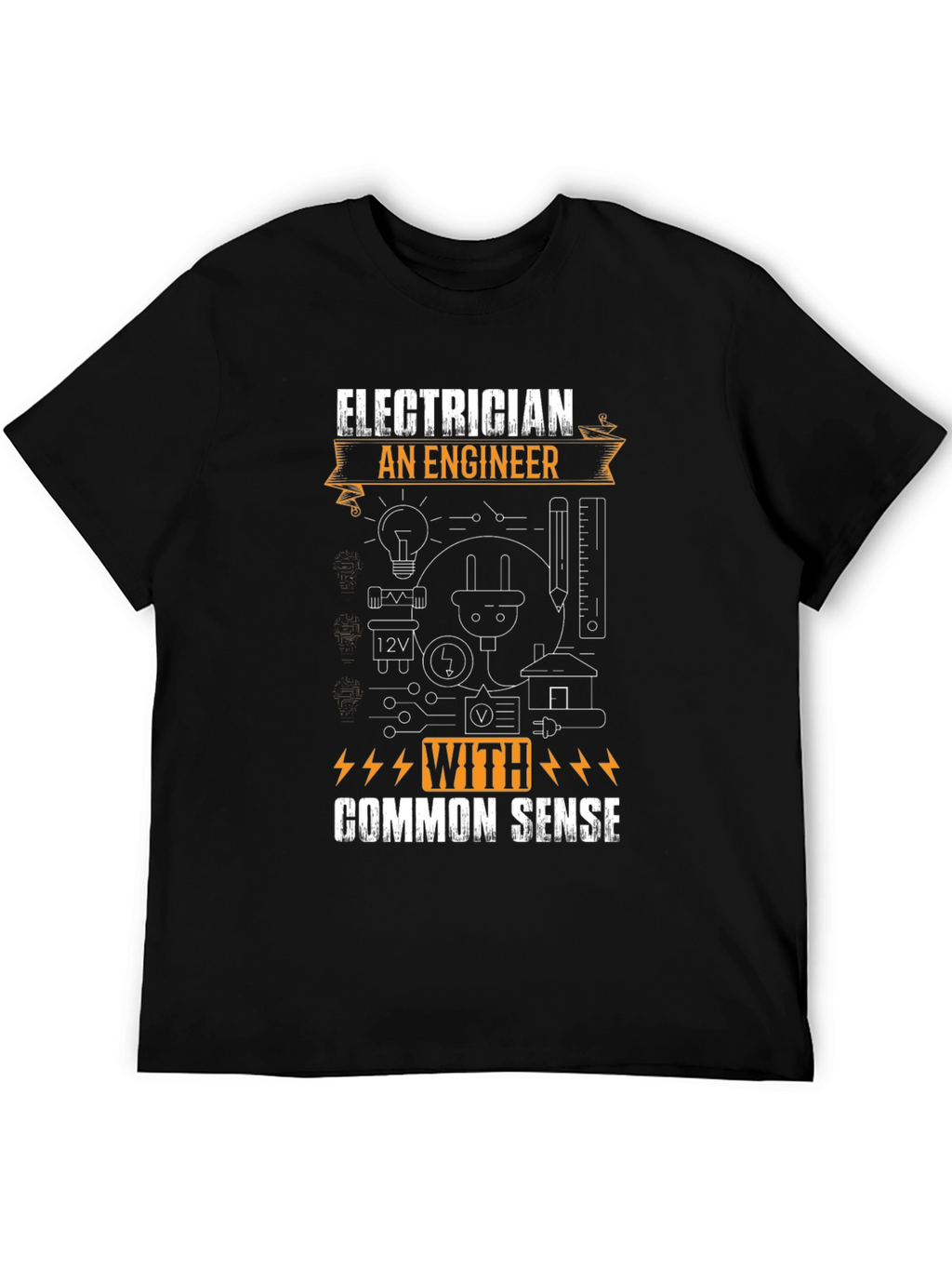 Electrician Common Sense Graphic T-Shirt