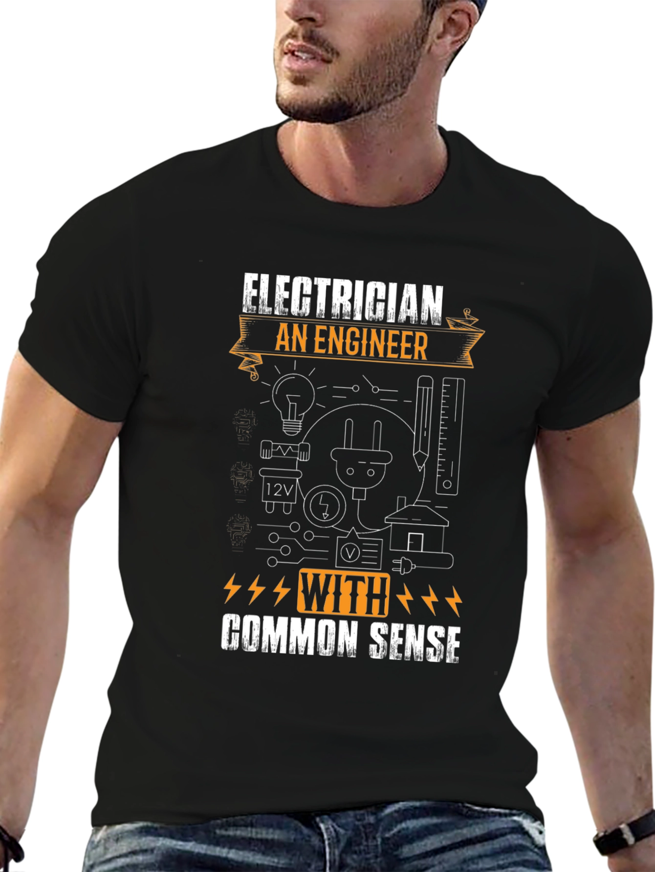 Electrician Common Sense Graphic T-Shirt
