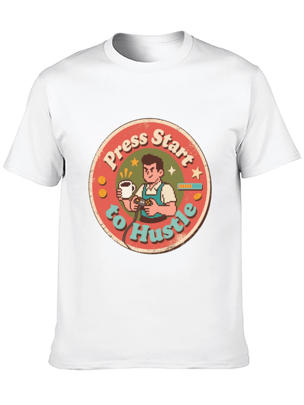 Press Start to Hustle Graphic Tee