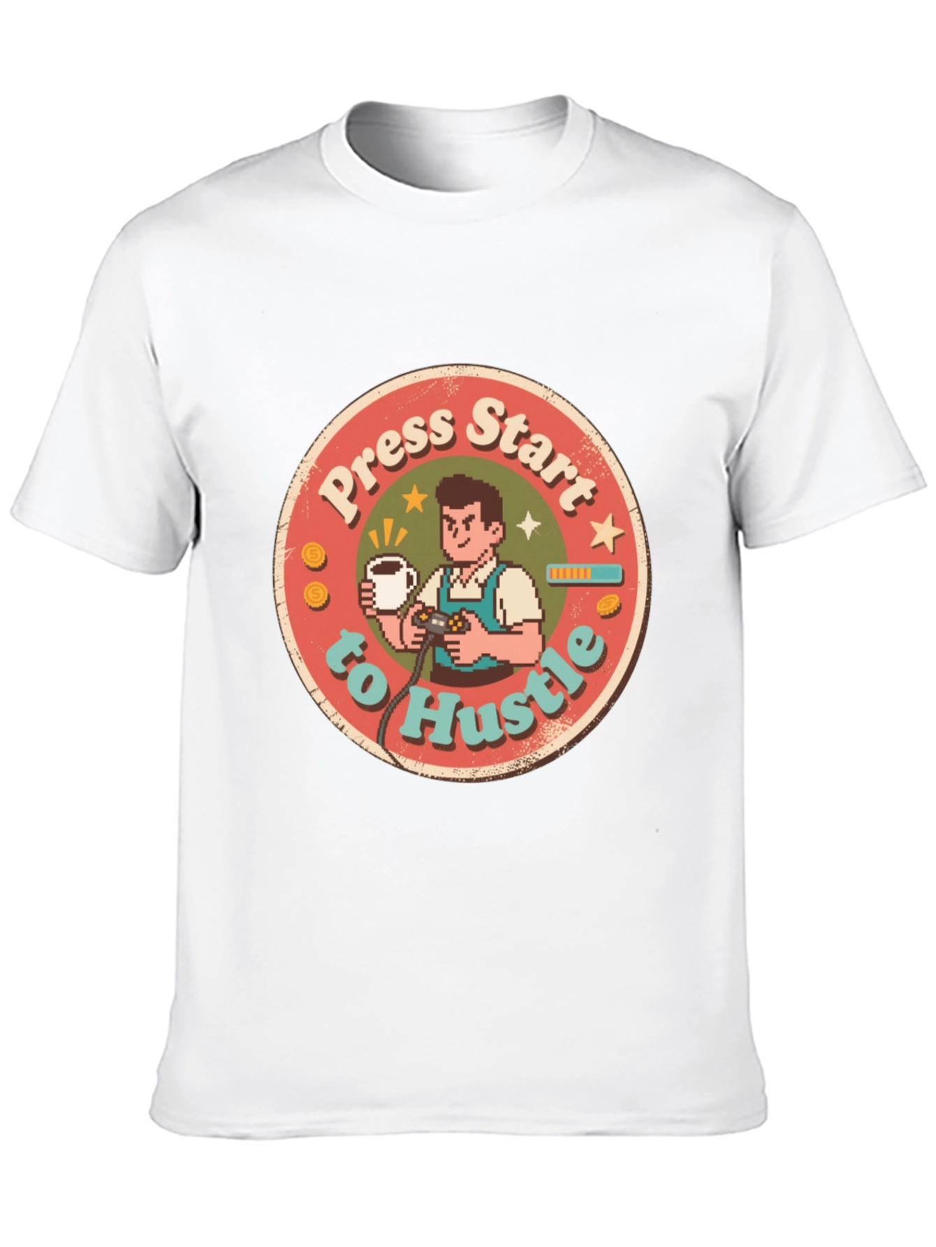 Press Start to Hustle Graphic Tee
