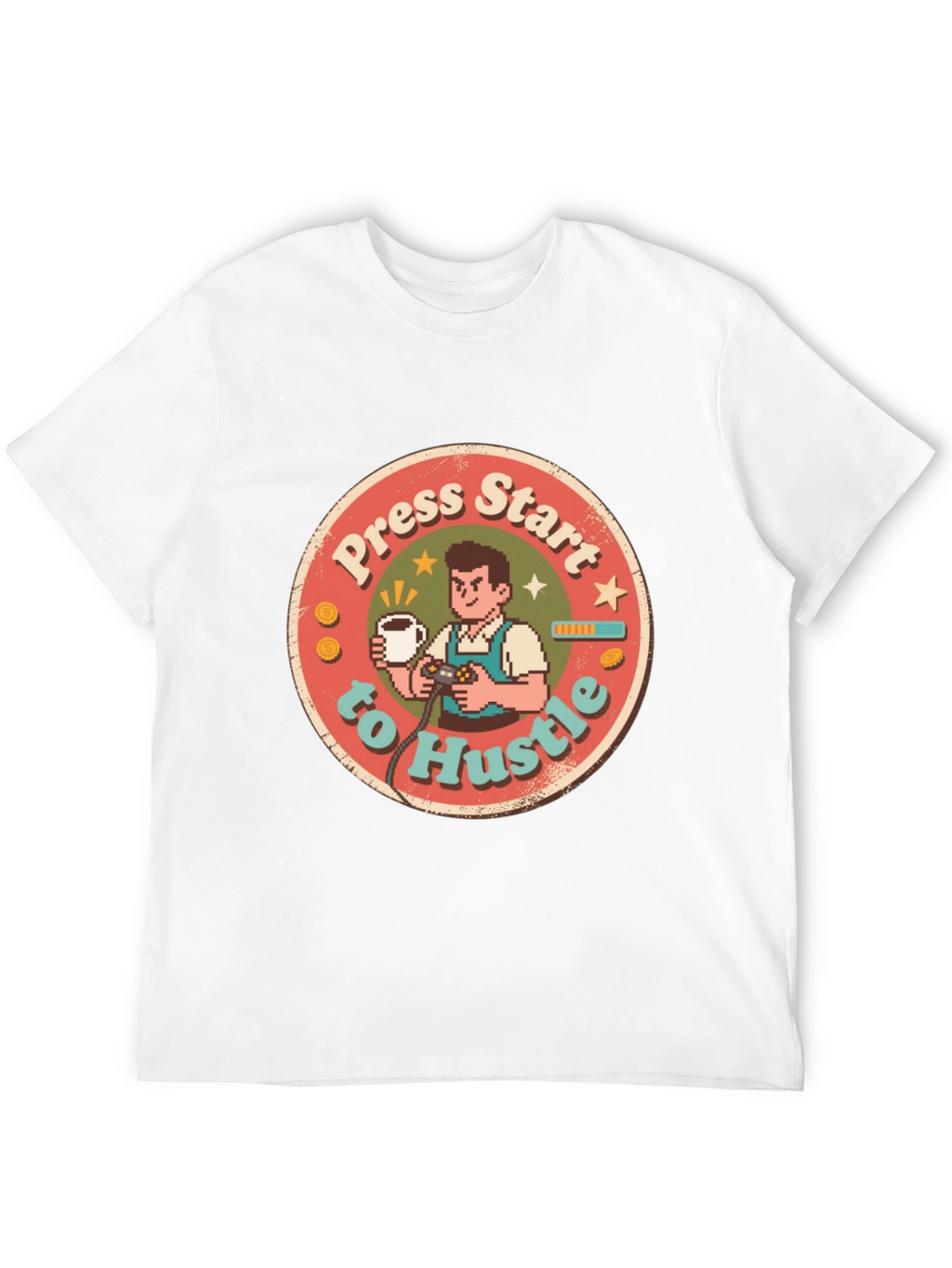 Press Start to Hustle Graphic Tee