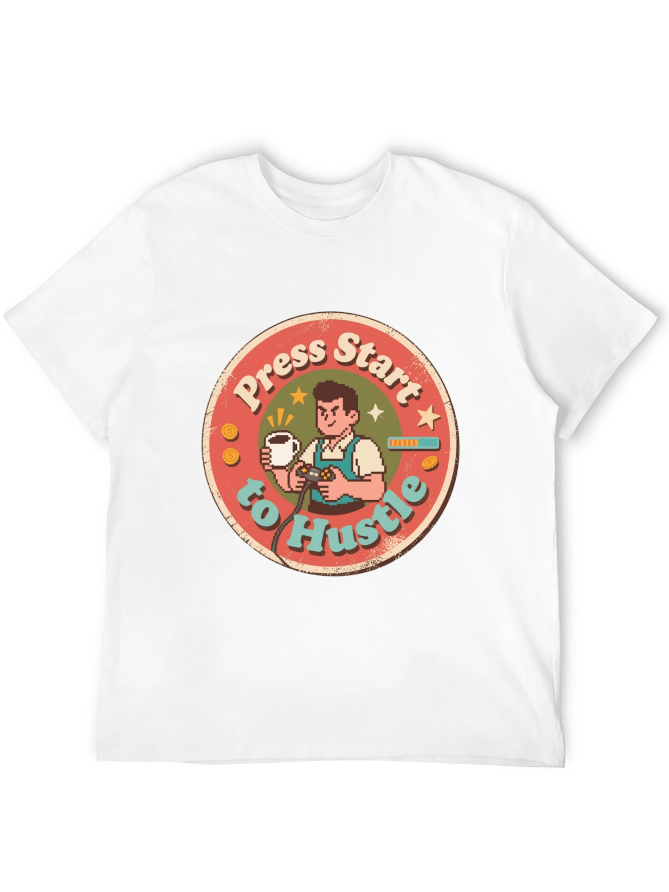 Press Start to Hustle Graphic Tee