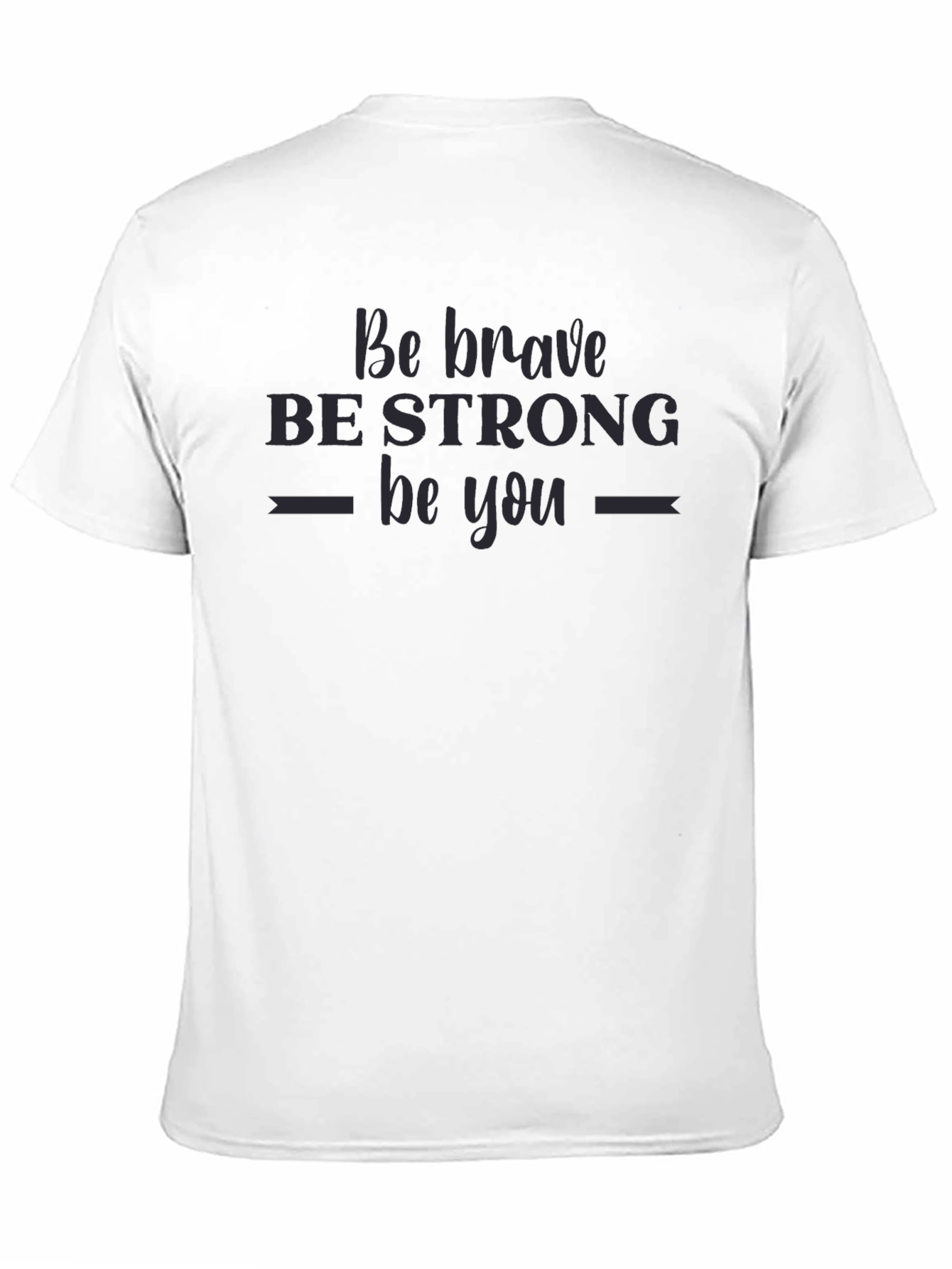Be Brave Graphic Tee - Black Cotton T-Shirt