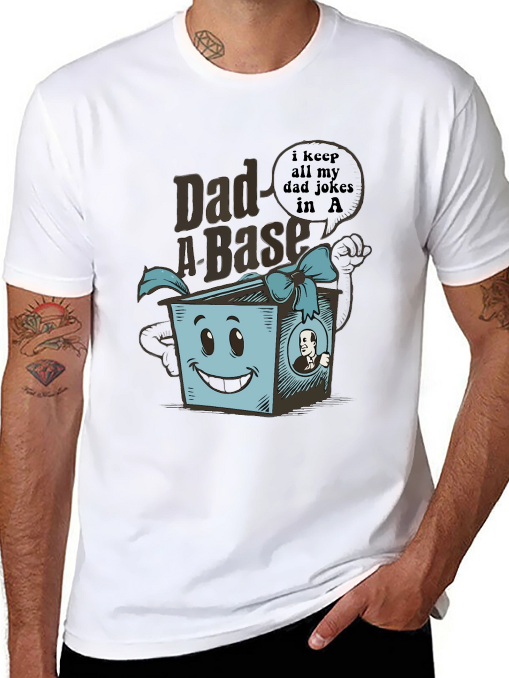 Dad-A-Base Funny Dad Jokes T-Shirt