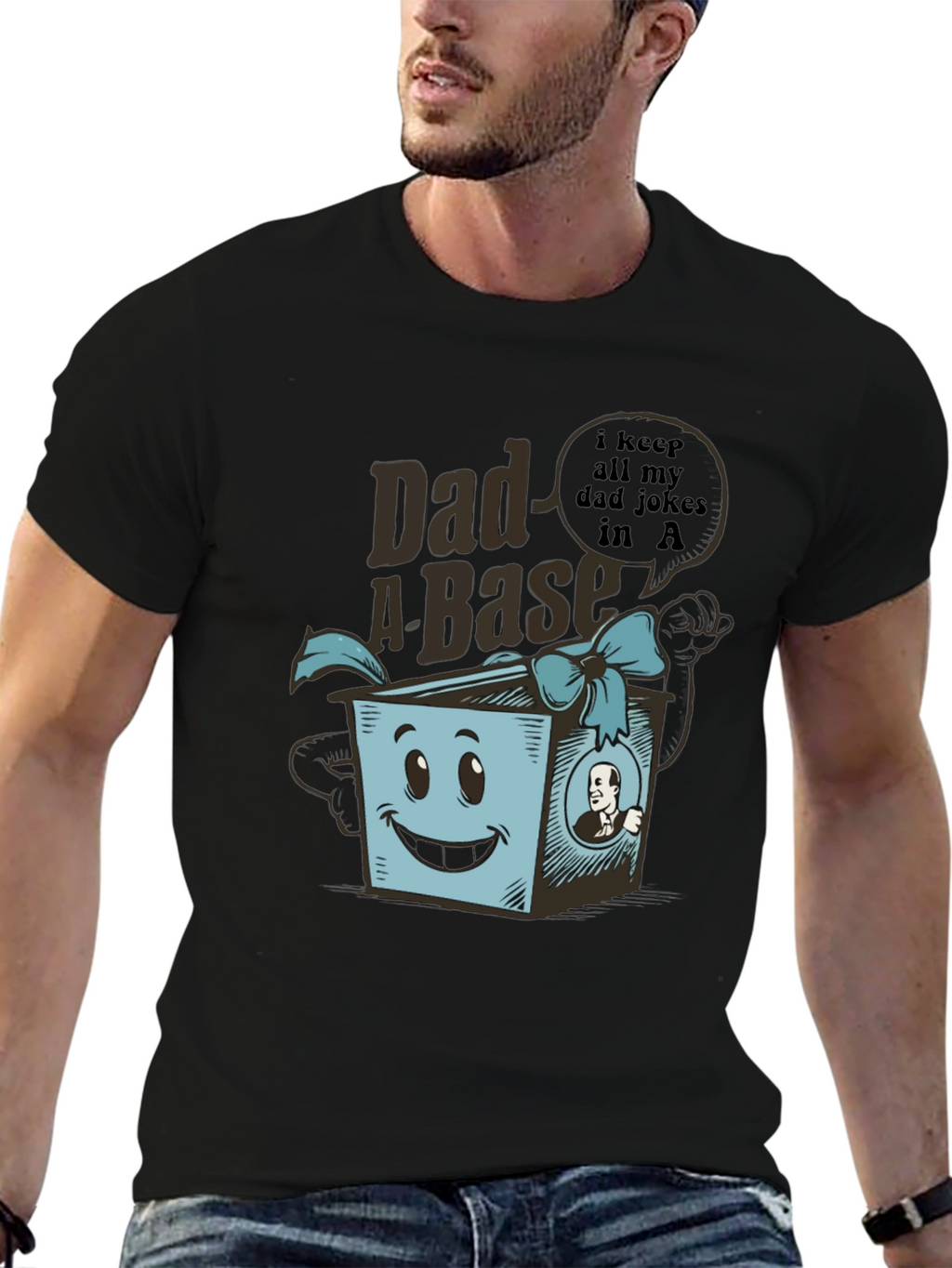 Dad-A-Base Funny Dad Jokes T-Shirt