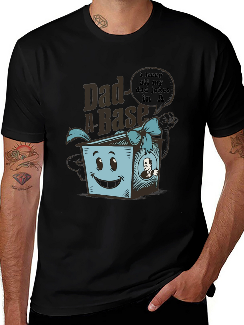 Dad-A-Base Funny Dad Jokes T-Shirt