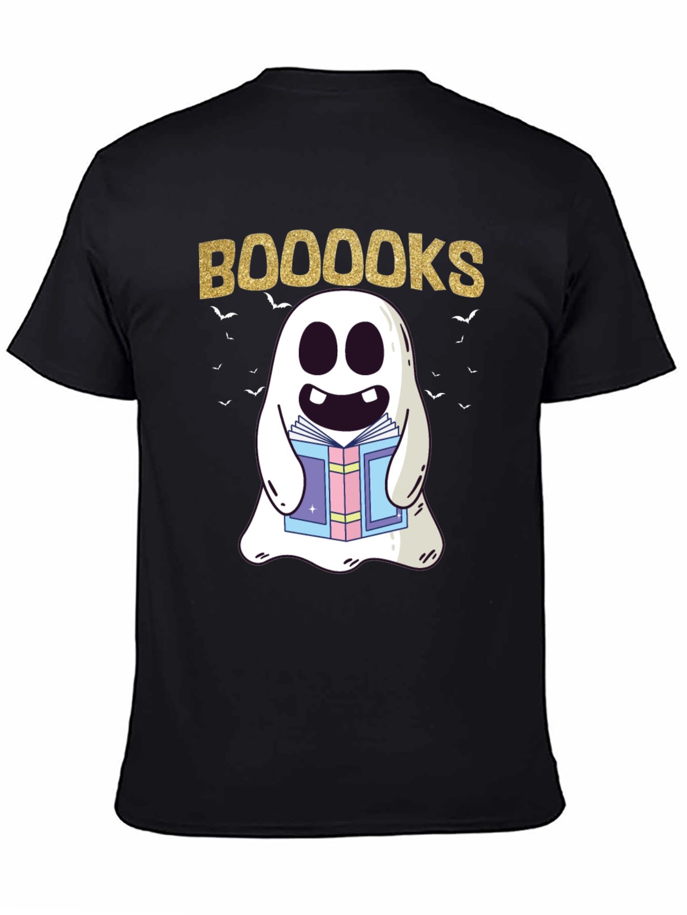 Booooks Ghost Reading T-Shirt