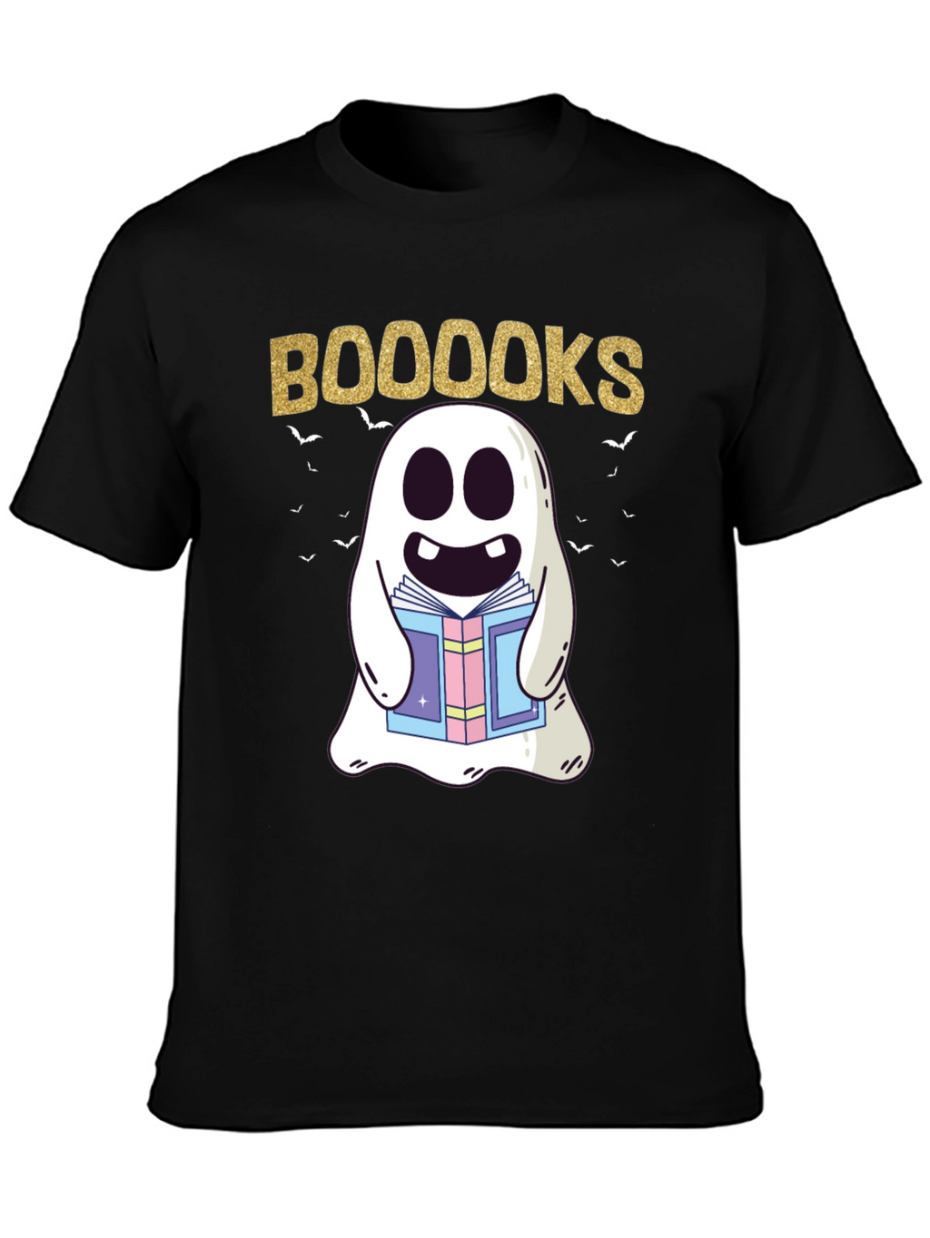 Booooks Ghost Reading T-Shirt