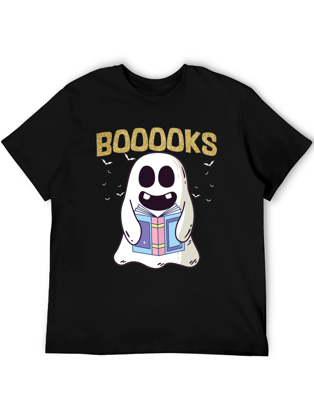 Booooks Ghost Reading T-Shirt