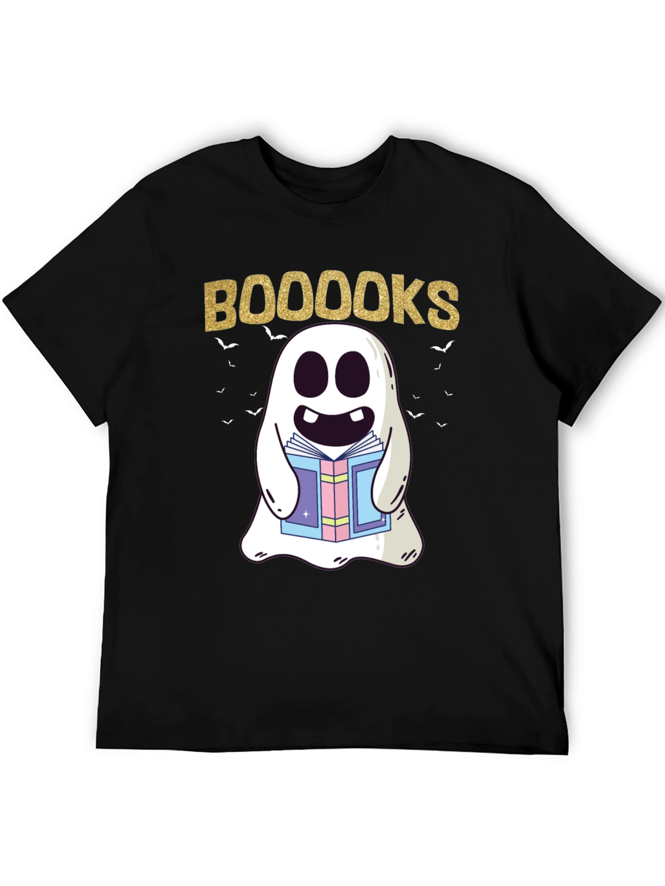 Booooks Ghost Reading T-Shirt