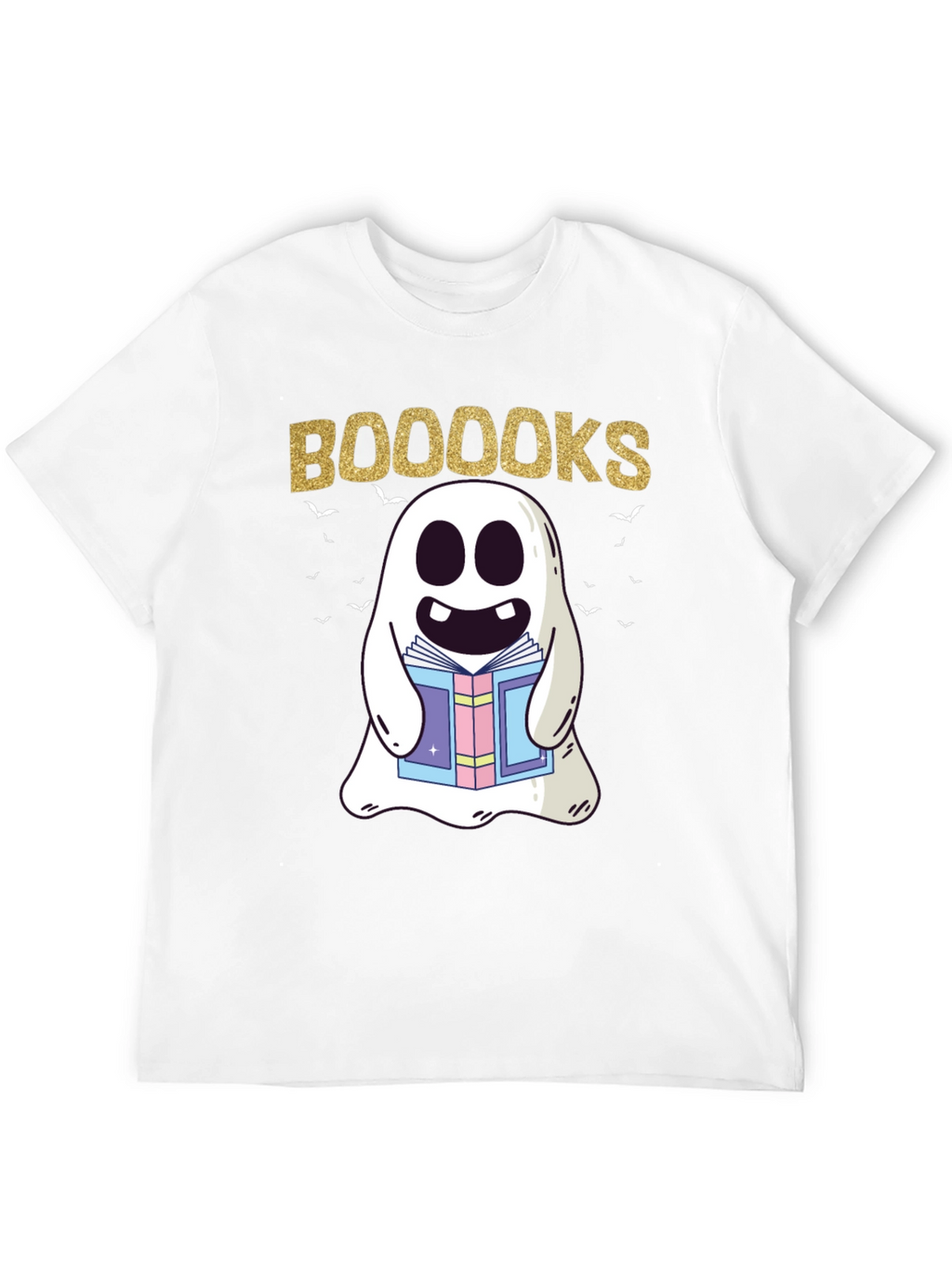 Booooks Ghost Reading T-Shirt