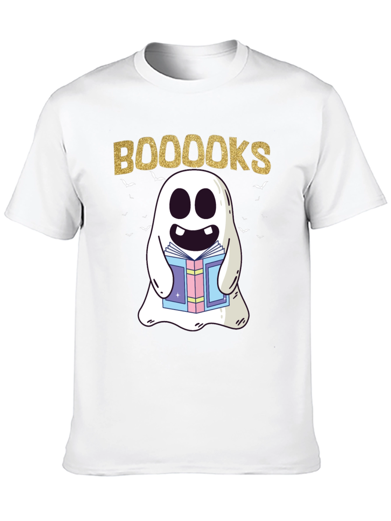 Booooks Ghost Reading T-Shirt