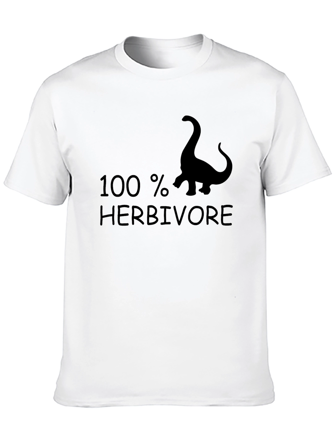 100% Herbivore Dinosaur Graphic Tee - Black