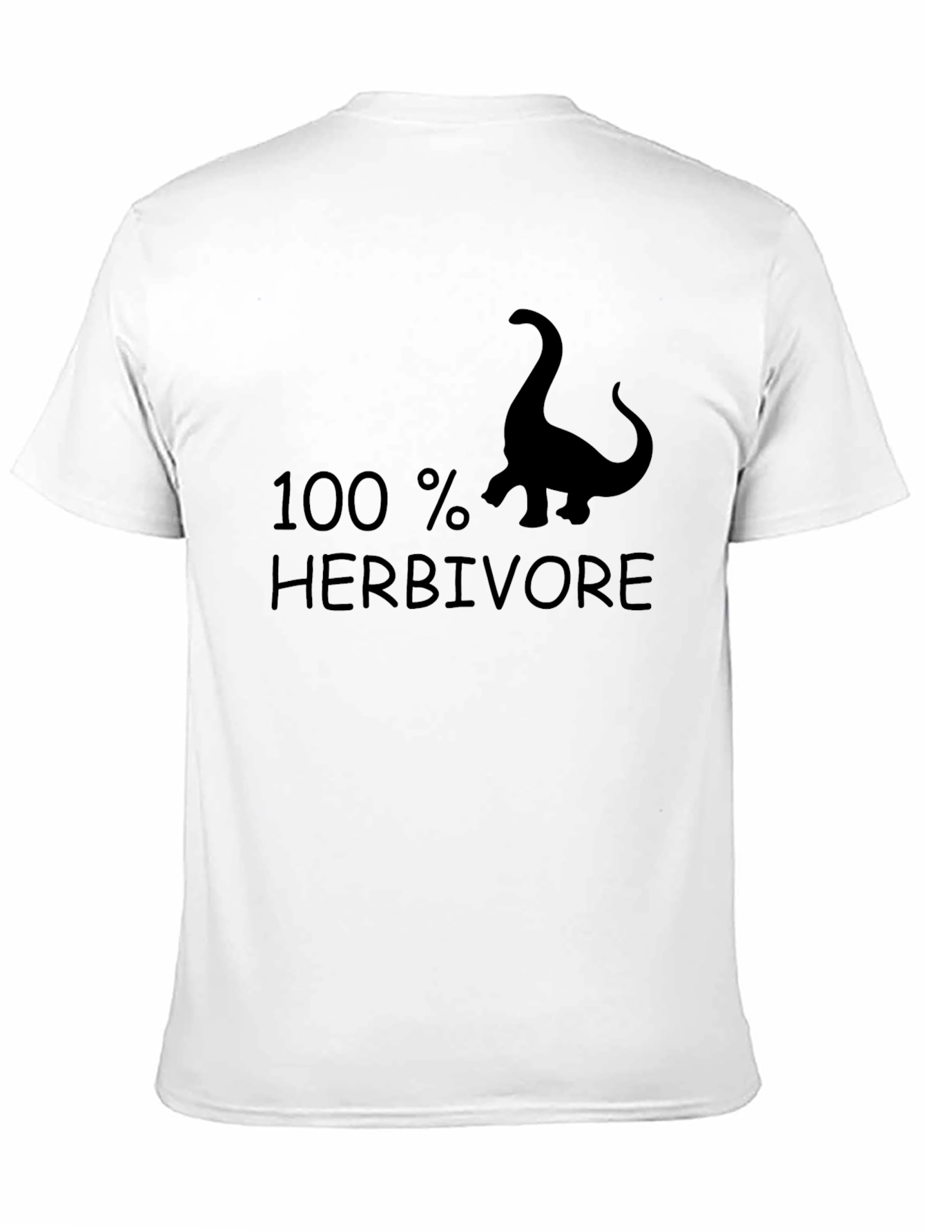 100% Herbivore Dinosaur Graphic Tee - Black