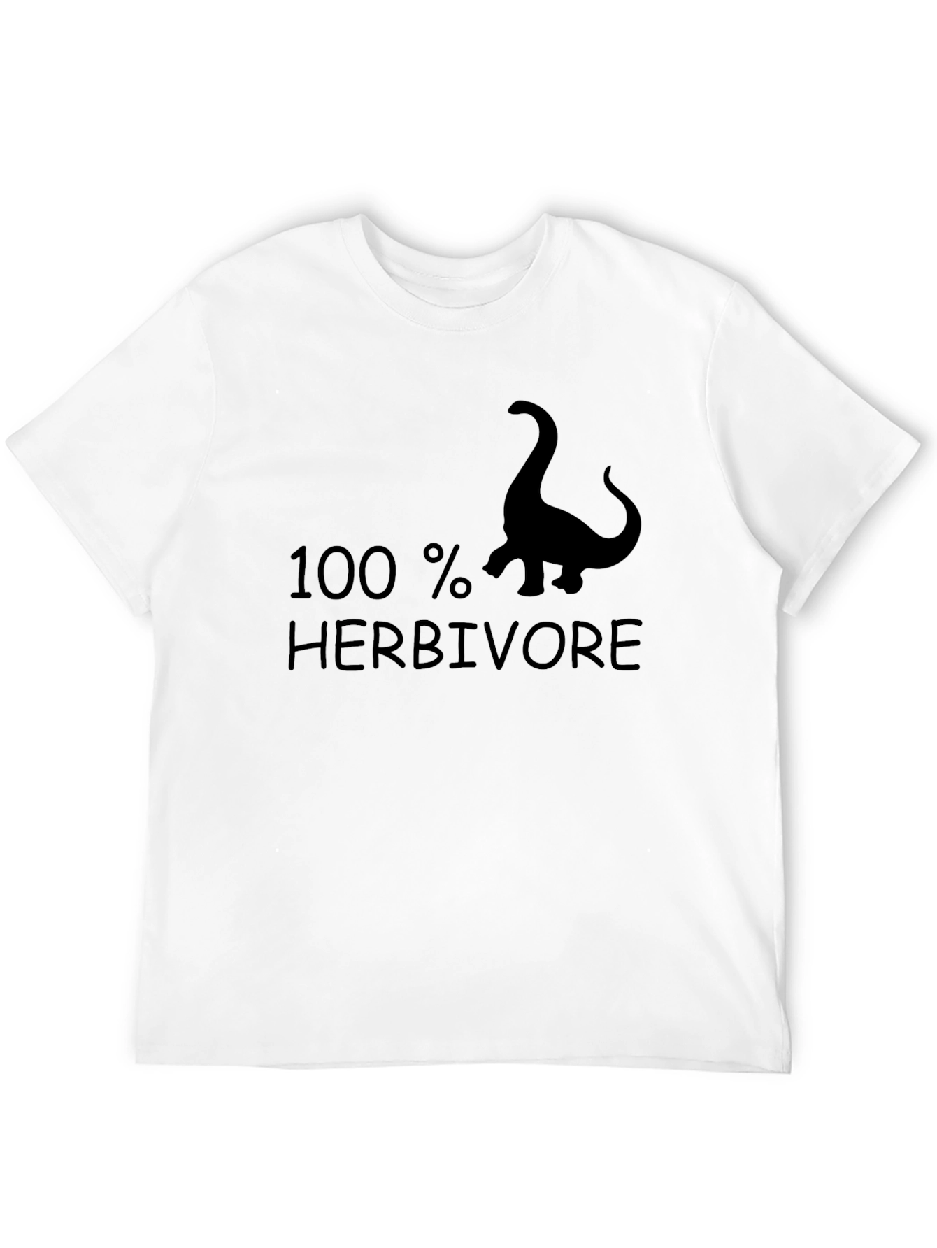 100% Herbivore Dinosaur Graphic Tee - Black