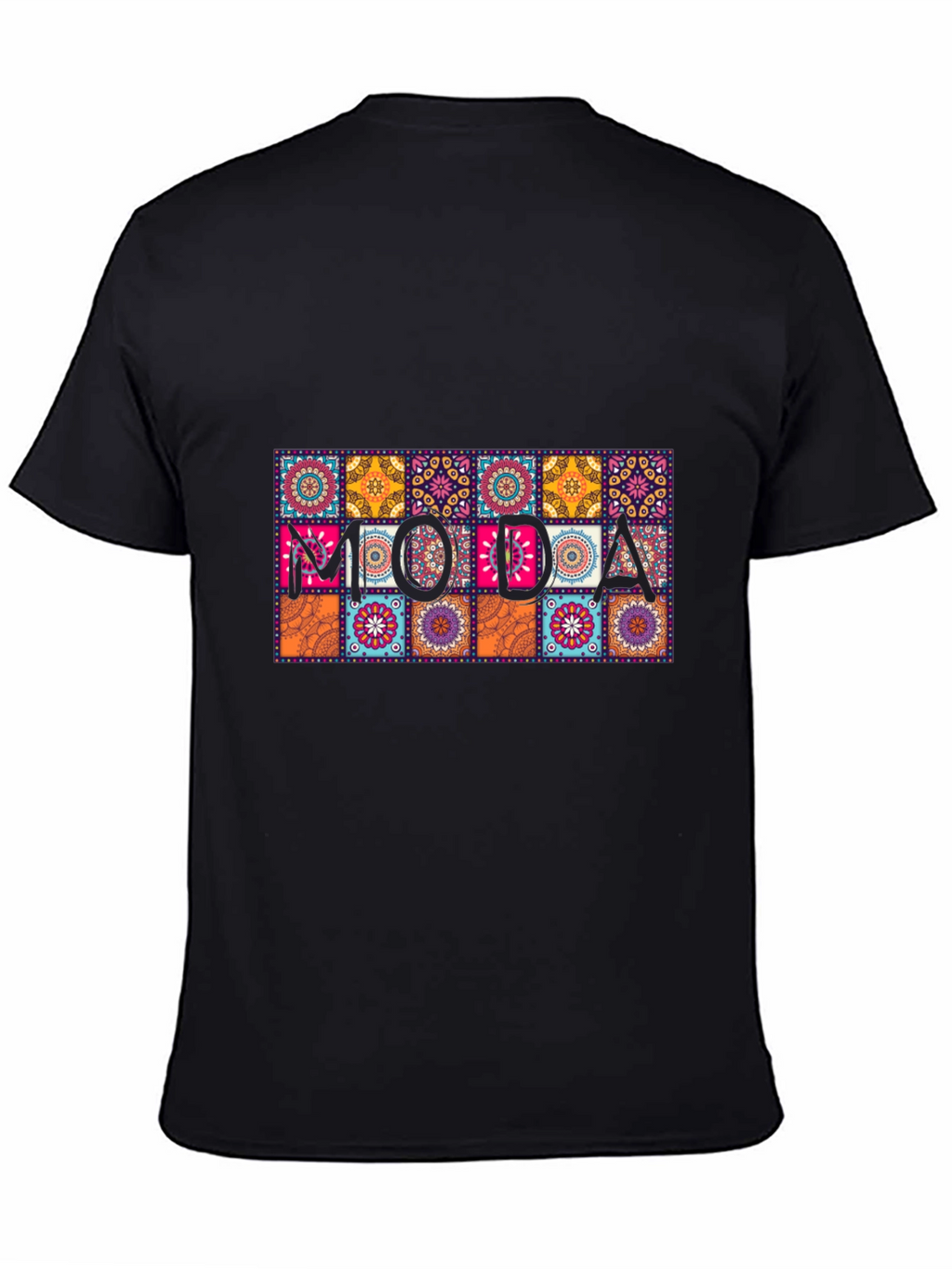Moda Patterned Graphic Tee