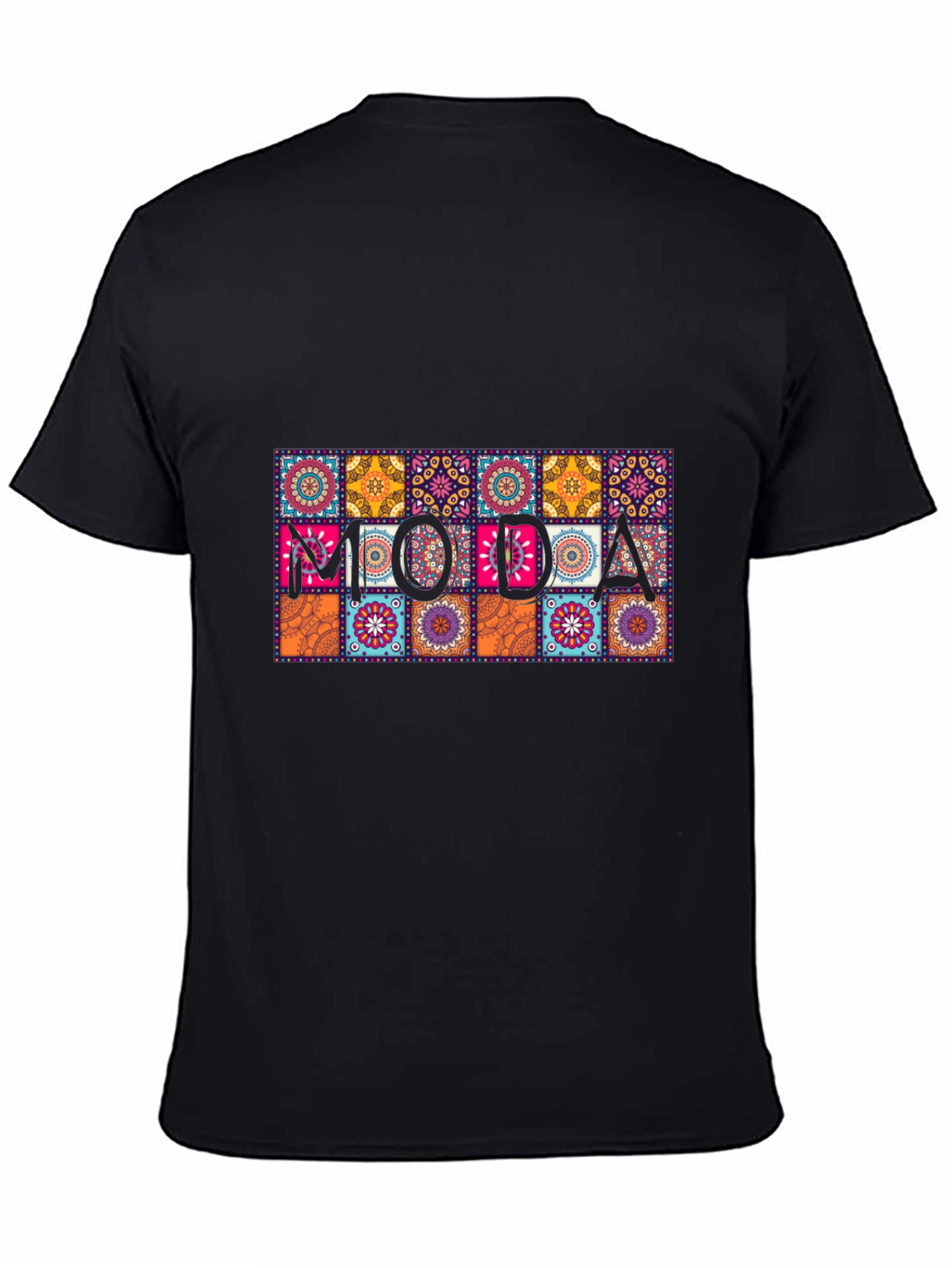 Moda Patterned Graphic Tee