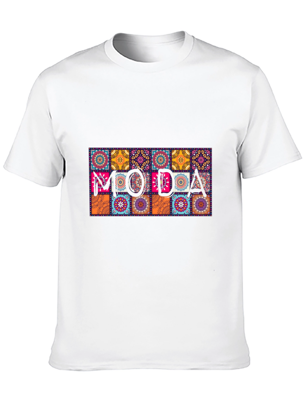 Moda Patterned Graphic Tee