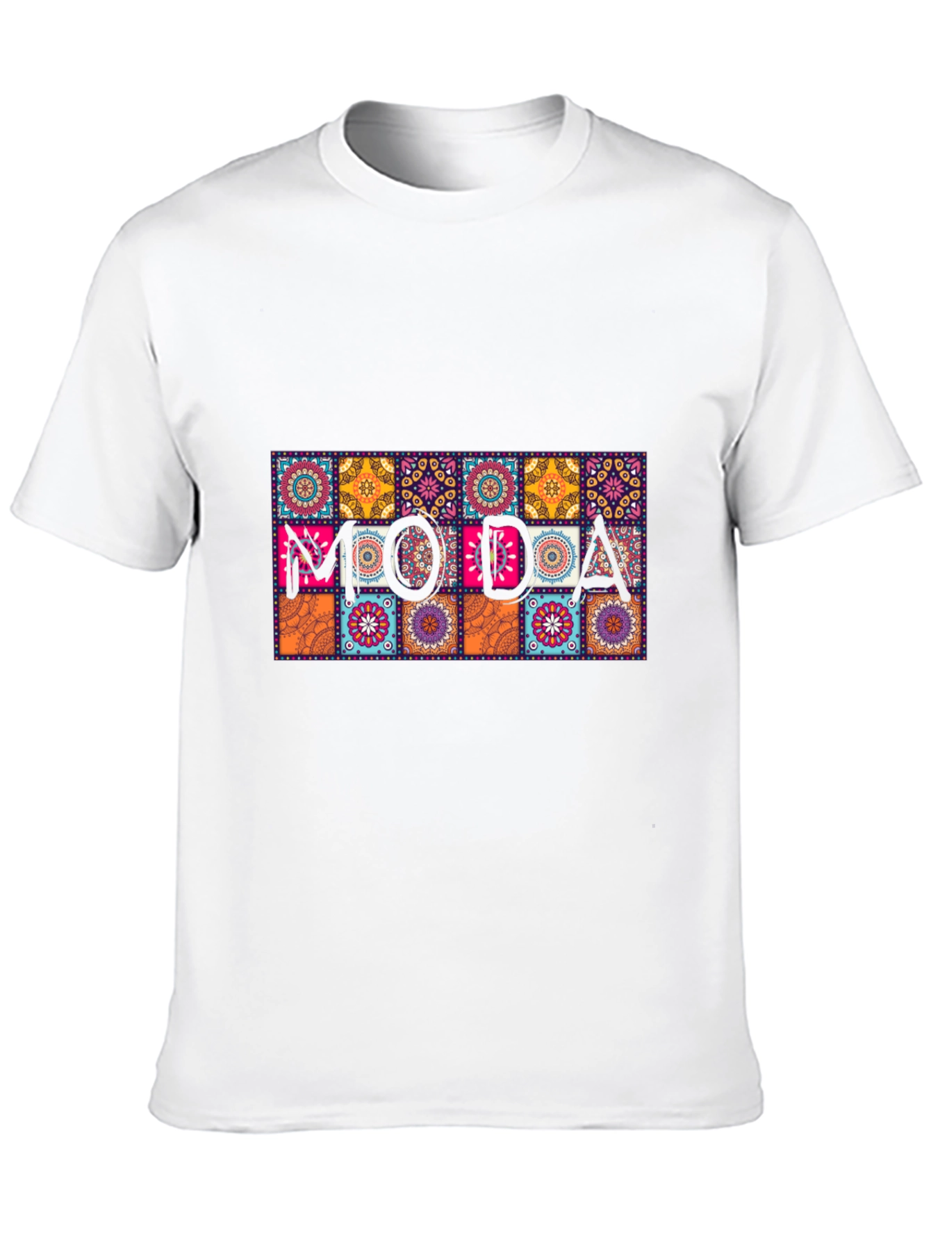 Moda Patterned Graphic Tee