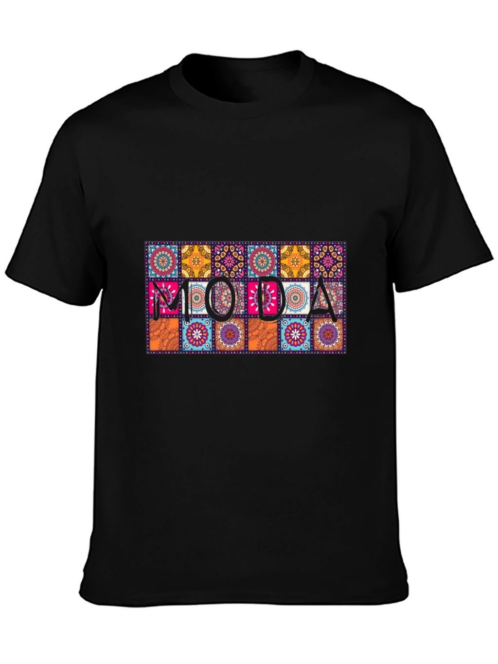 Moda Patterned Graphic Tee