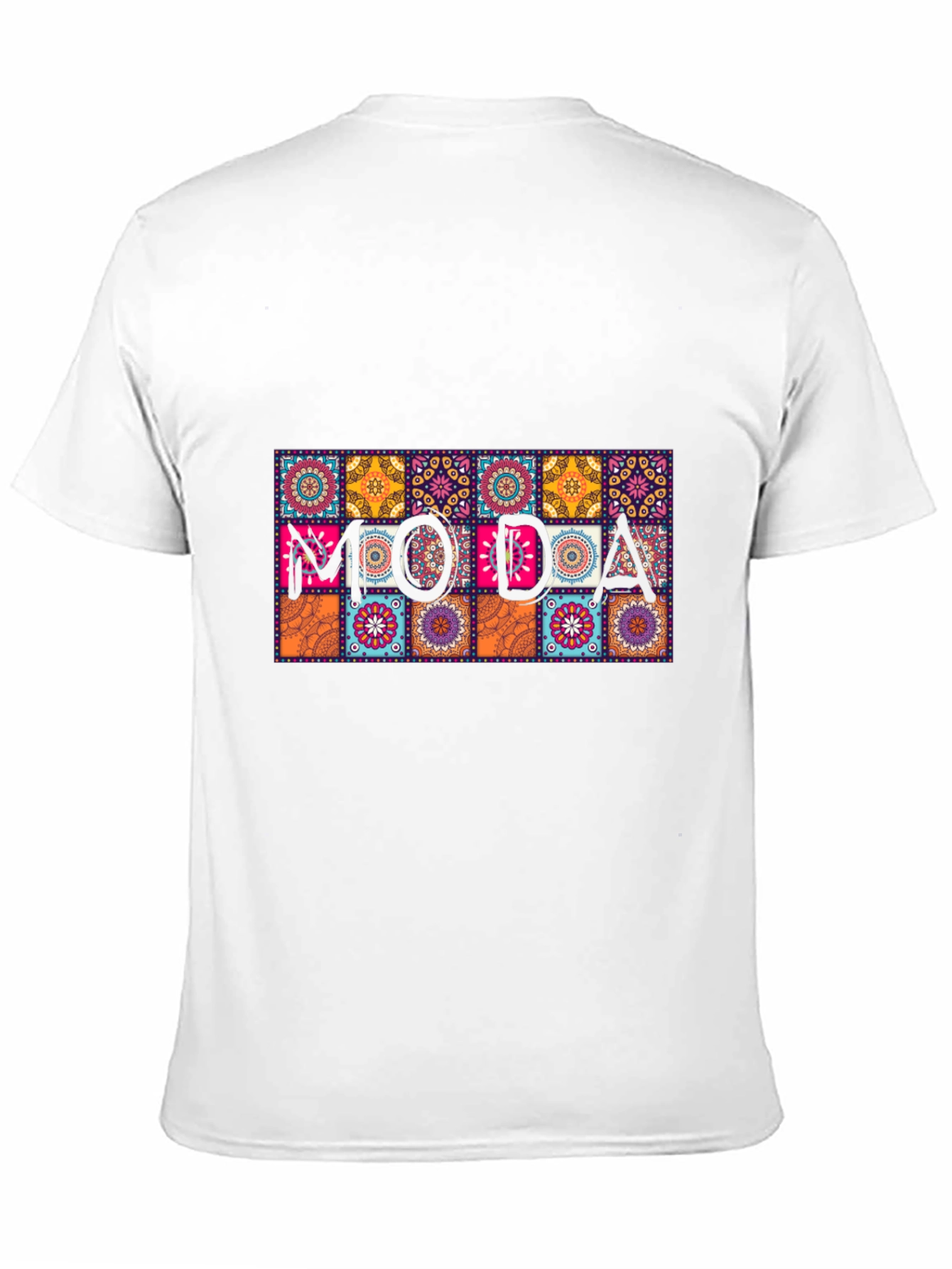 Moda Patterned Graphic Tee