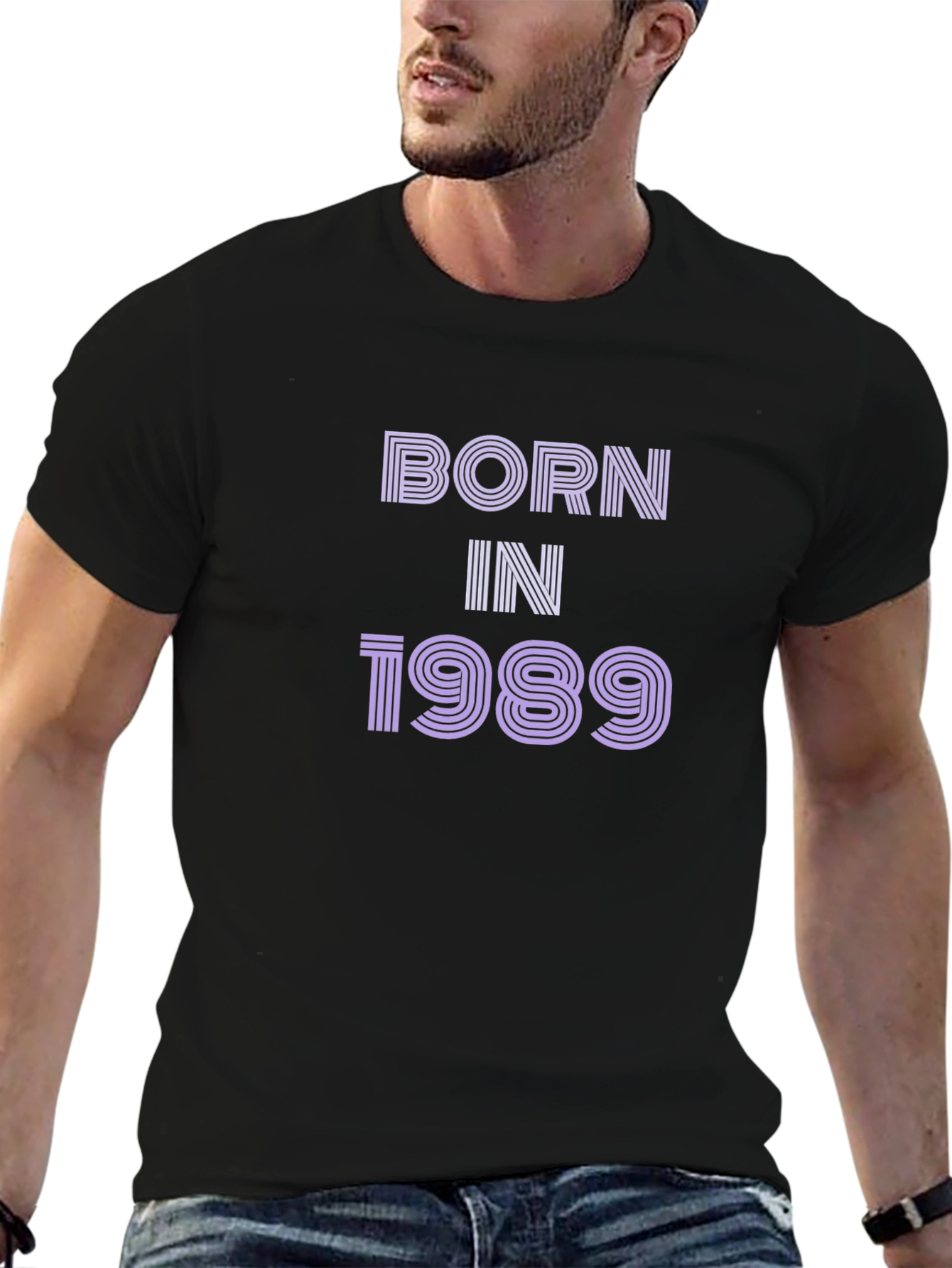 Born In 1989 Graphic Tee - Retro Birthday Shirt