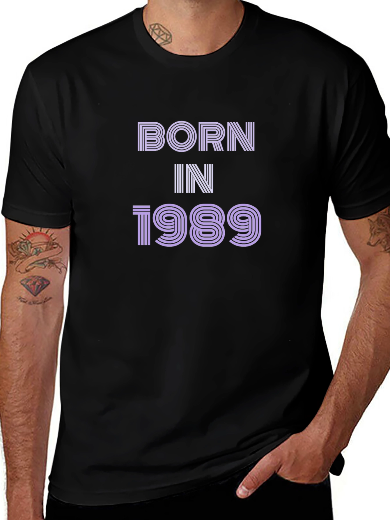 Born In 1989 Graphic Tee - Retro Birthday Shirt