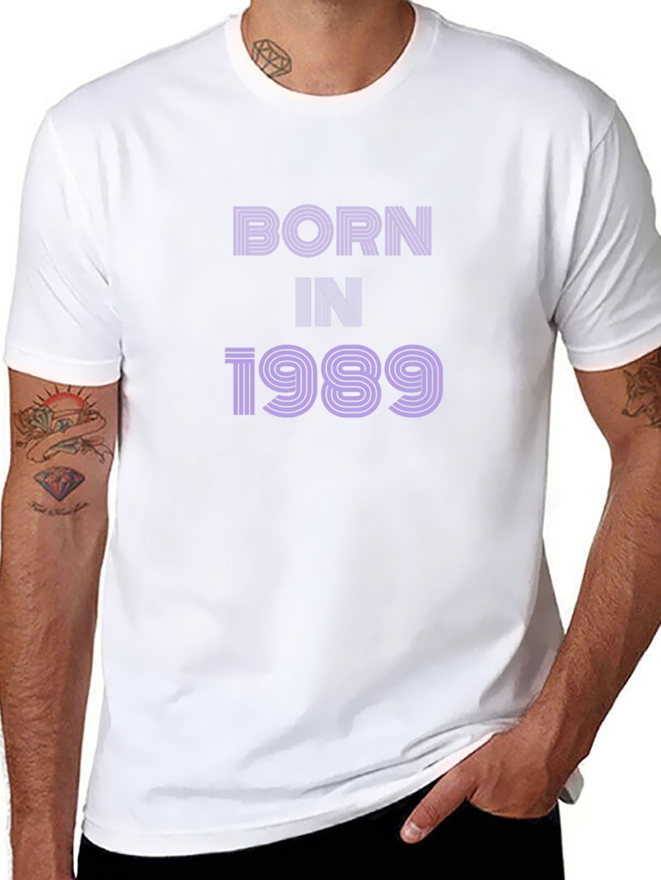 Born In 1989 Graphic Tee - Retro Birthday Shirt