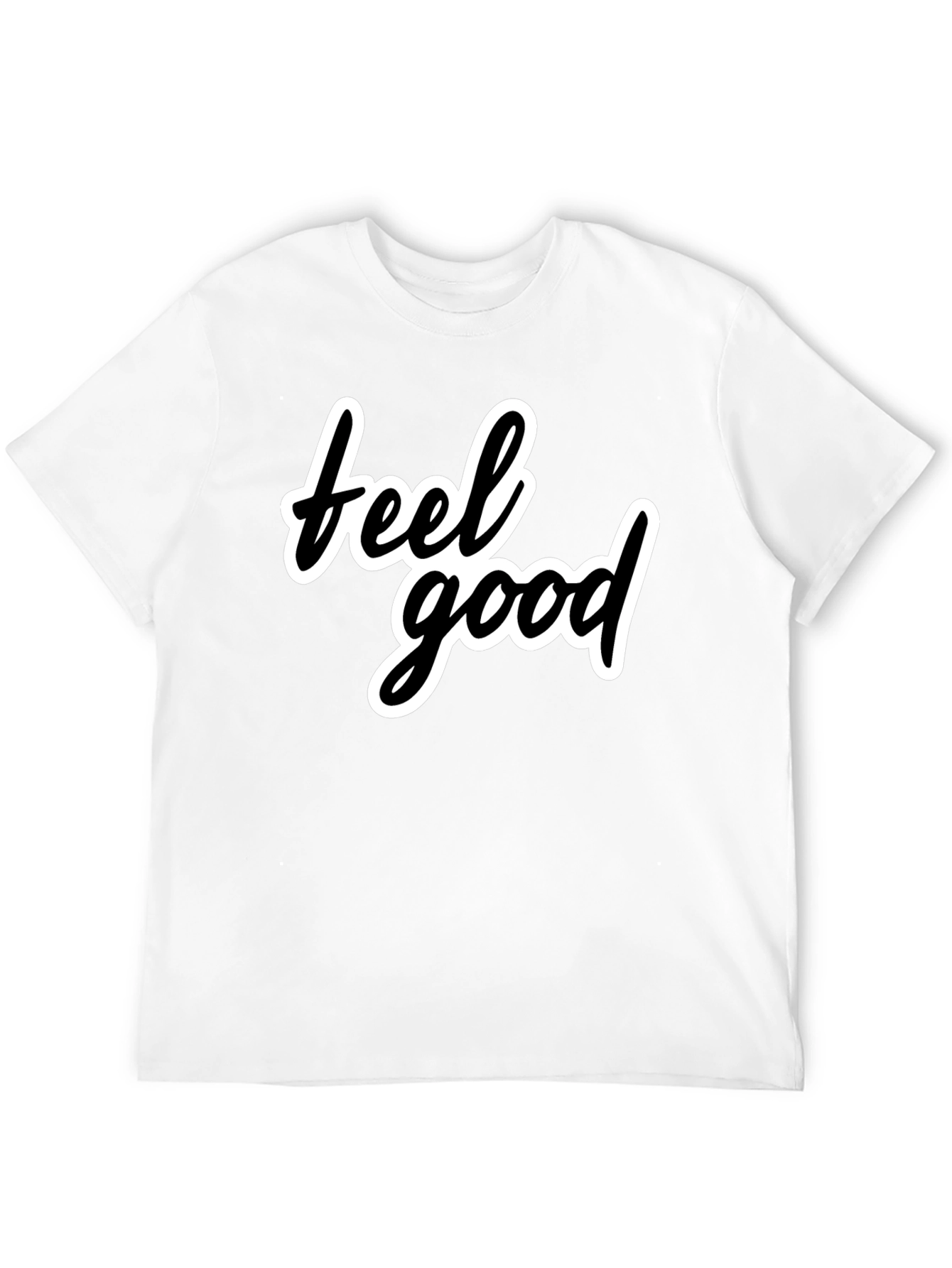 Feel Good Black T-Shirt - Stylish Casual Wear