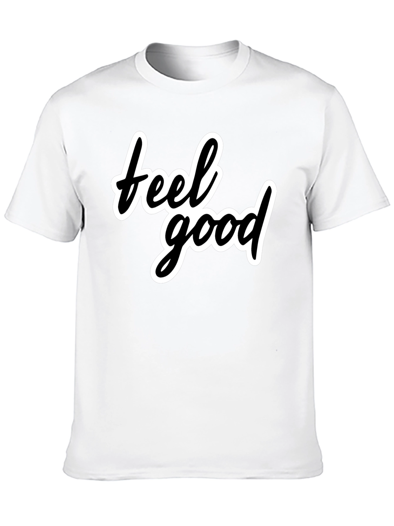 Feel Good Black T-Shirt - Stylish Casual Wear