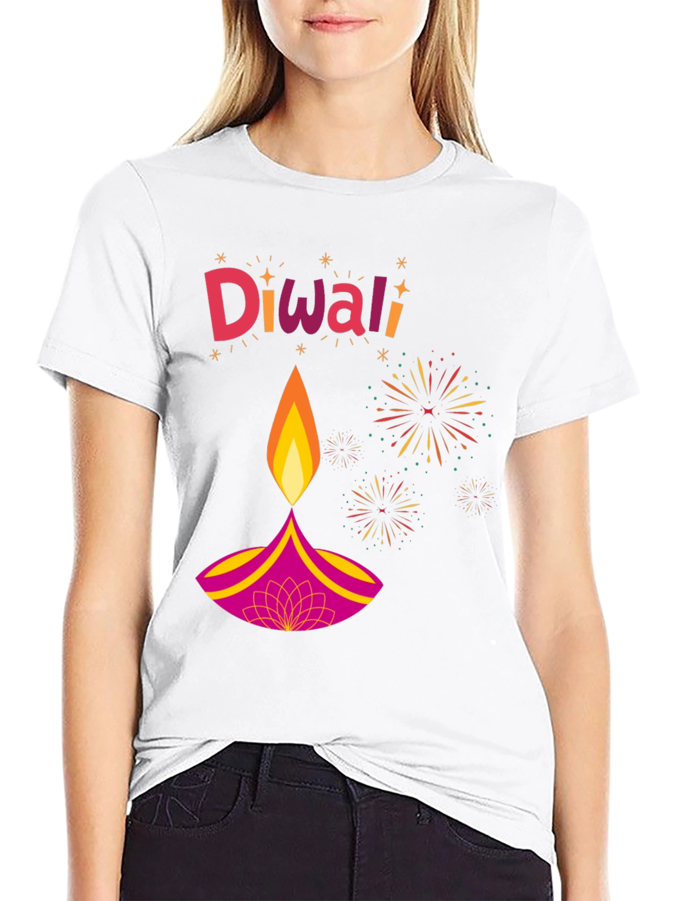 Diwali Festive T-Shirt - Black Holiday Tee