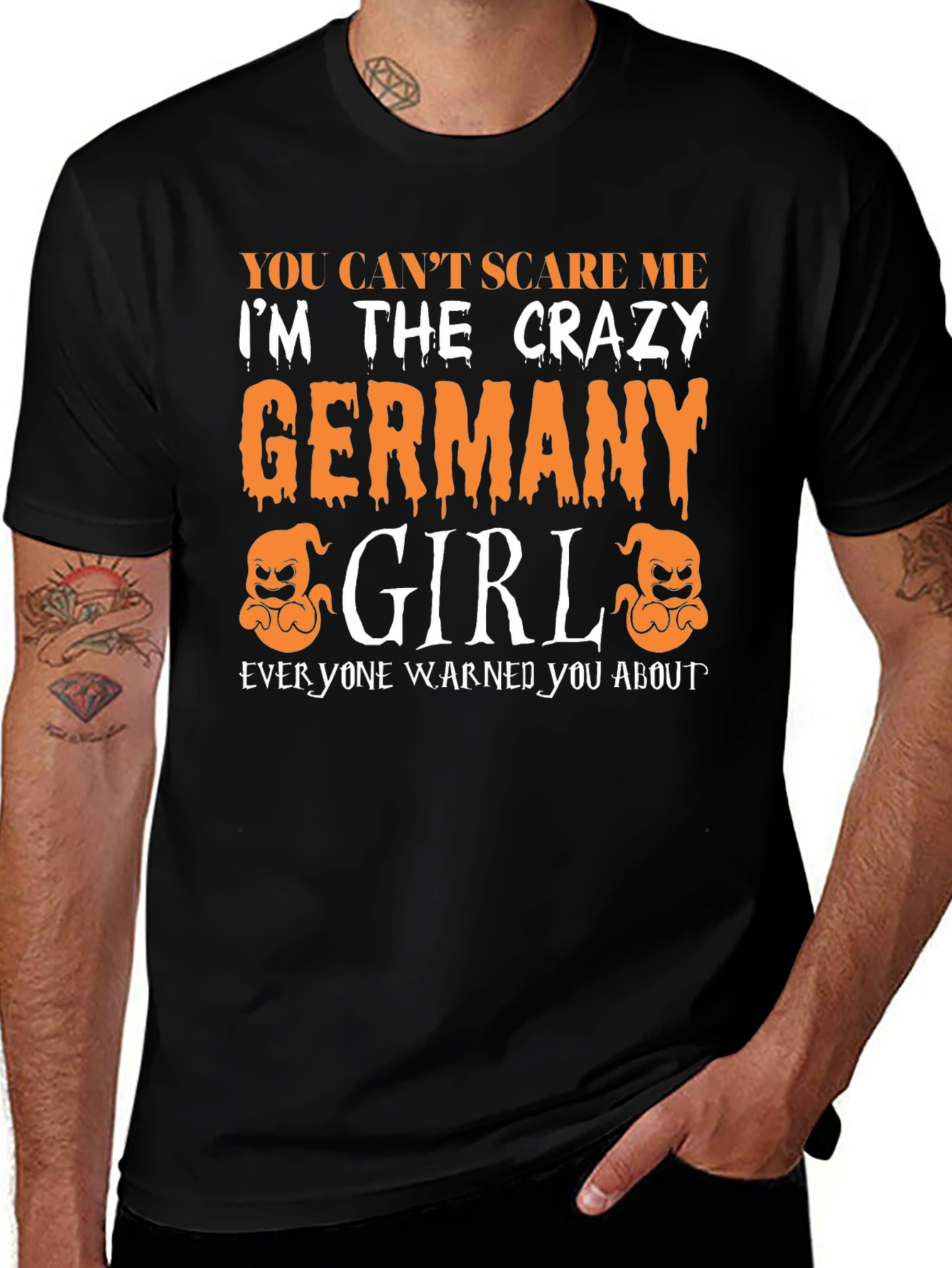 Crazy Germany Girl Halloween T-Shirt